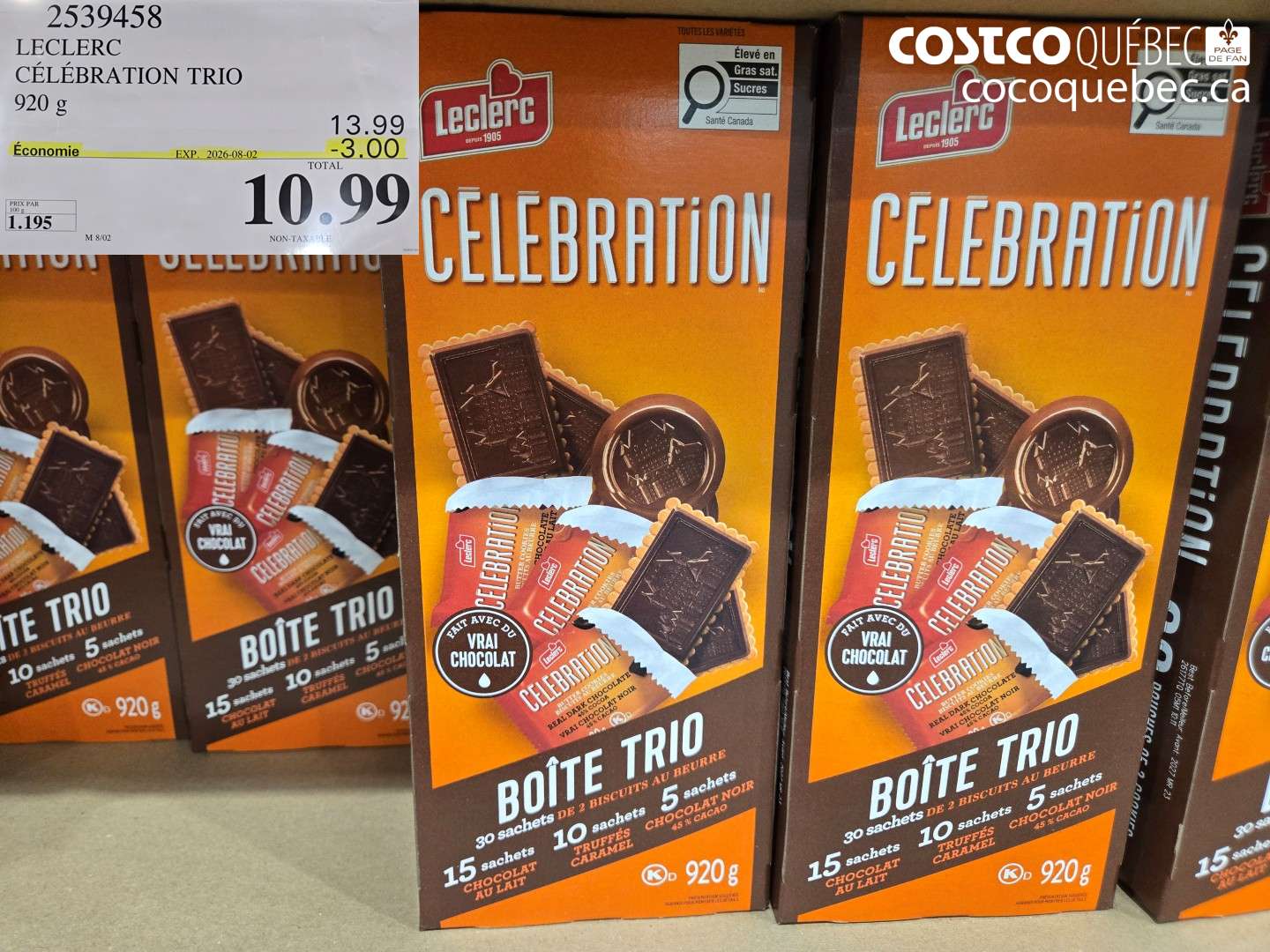 2539458 LECLERC CÉLÉBRATION TRIO ($3.00 INSTANT SAVINGS EXPIRES ON 2026-08-02) $10.99