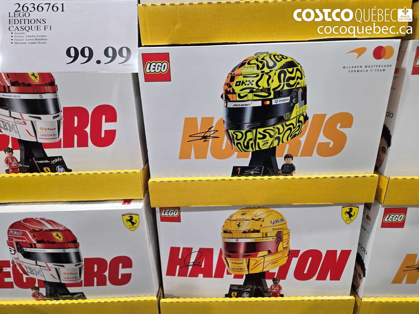 2636761 LEGO EDITIONS CASQUE F1 $99.99