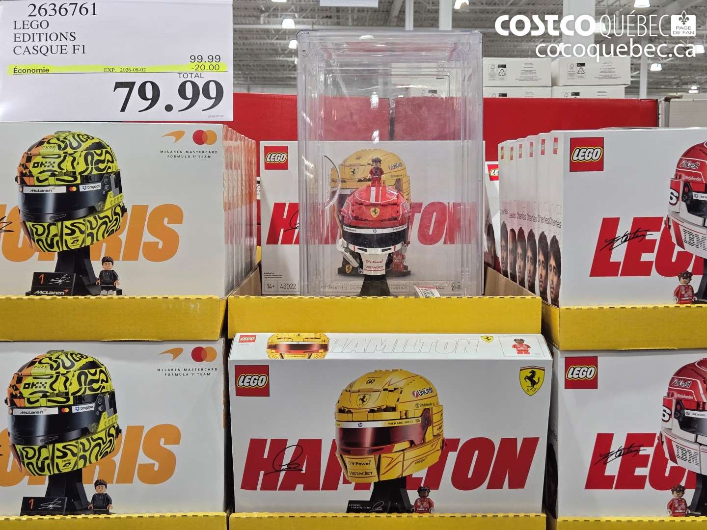 2636761 LEGO EDITIONS CASQUE F1 ($20.00 INSTANT SAVINGS EXPIRES ON 2026-08-02) $79.99