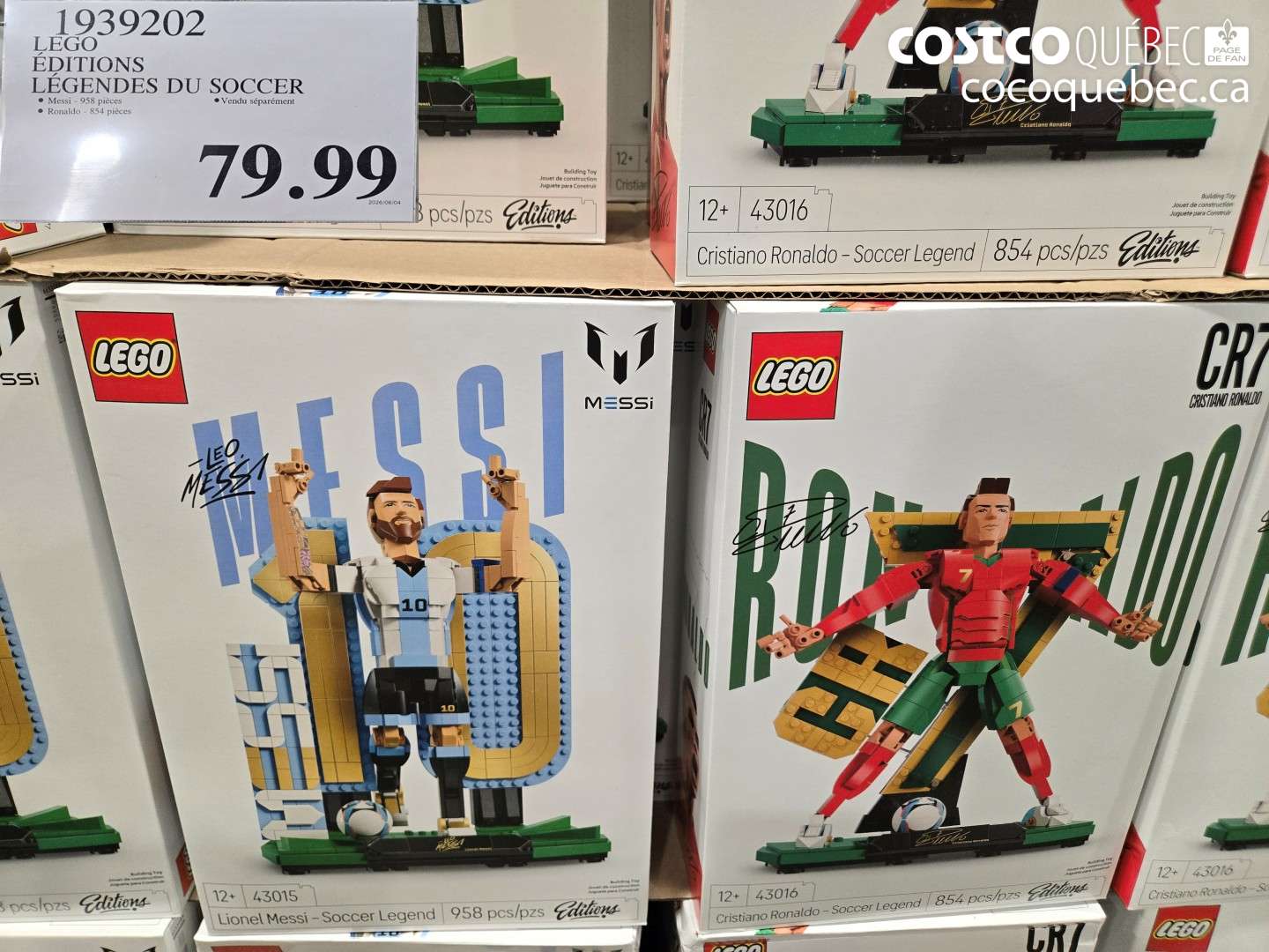 1939202 LEGO ÉDITIONS LÉGENDES DU SOCCER $79.99