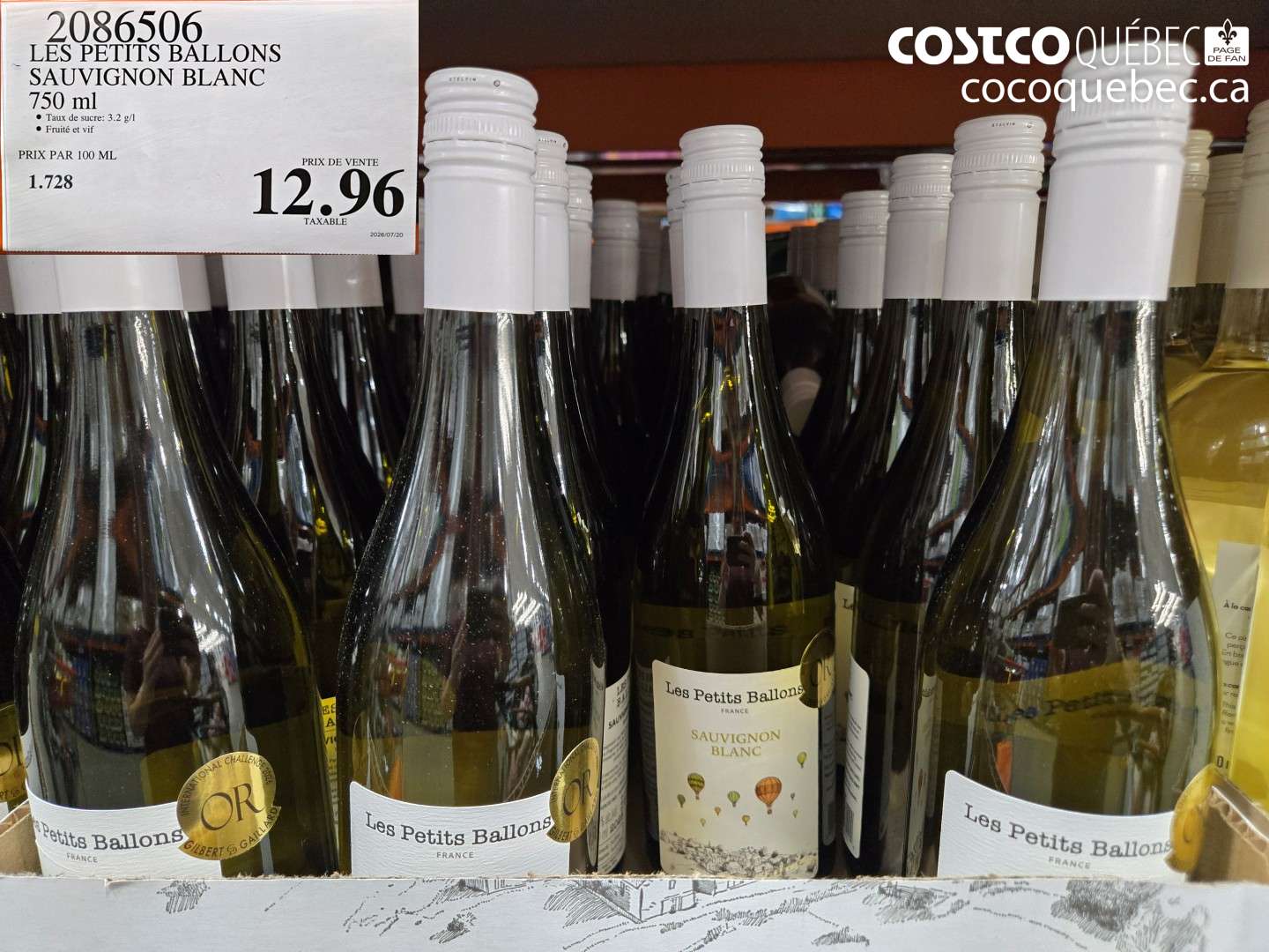 2086506 LES PETITS BALLONS SAUVIGNON BLANC 750 ML $12.96