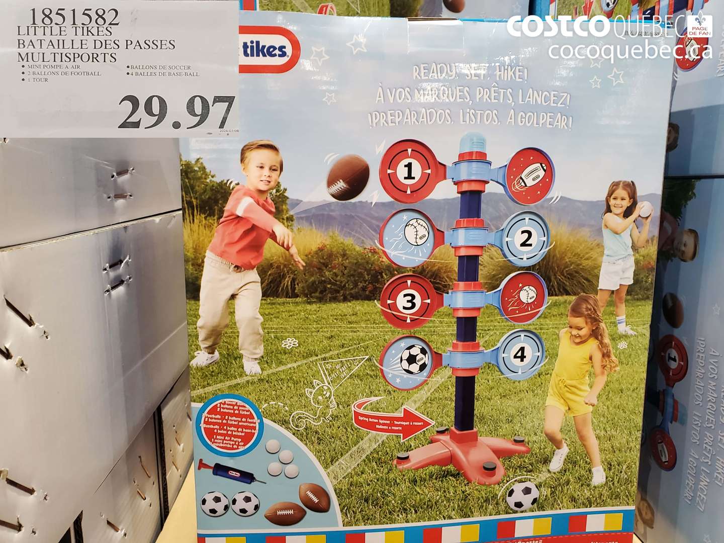 1851582 LITTLE TIKES BATAILLE DES PASSES MULTISPORTS $29.97