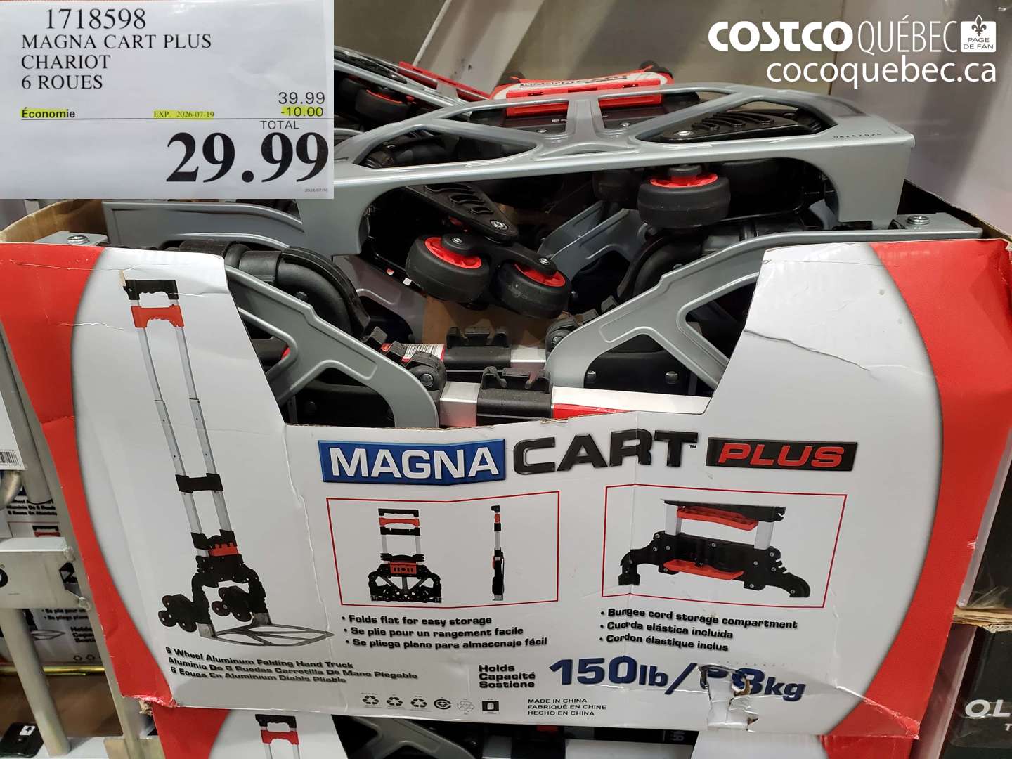1718598 MAGNA CART PLUS CHARIOT 6 ROUES ($10.00 INSTANT SAVINGS EXPIRES ON 2026-07-19) $29.99