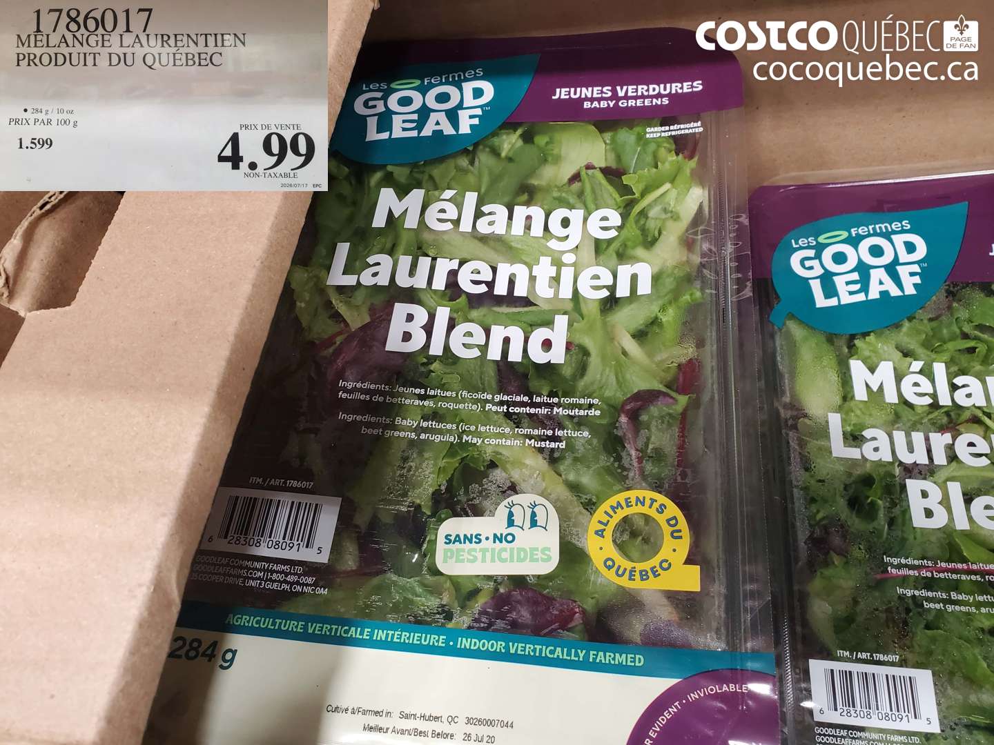 1786017 MELANGE LAURENTIEN PRODUIT DU QUEBEC $4.99