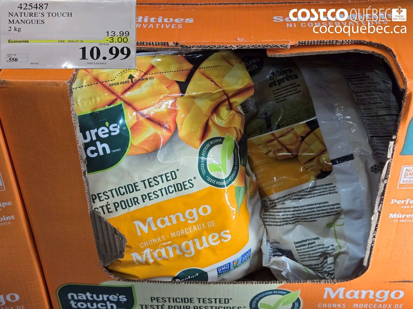 425487 NATURE'S TOUCH MANGUES ($3.00 INSTANT SAVINGS EXPIRES ON 2026-07-30) $10.99