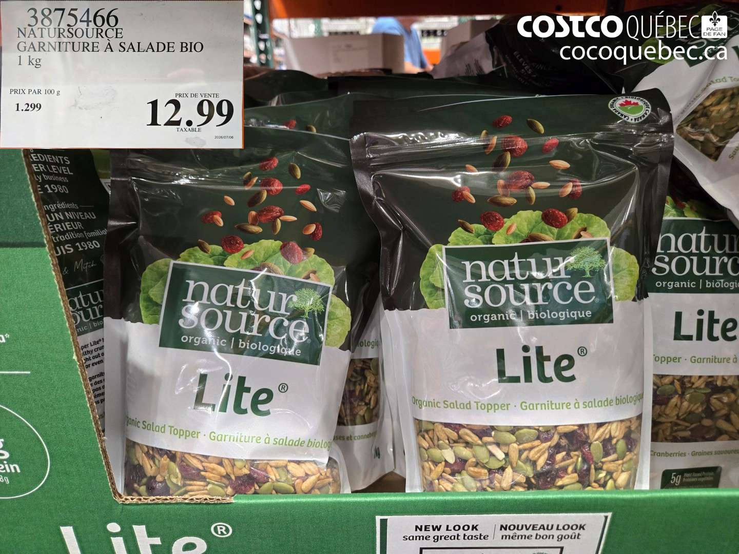 3875466 NATURSOURCE GARNITURE À SALADE BIO $12.99