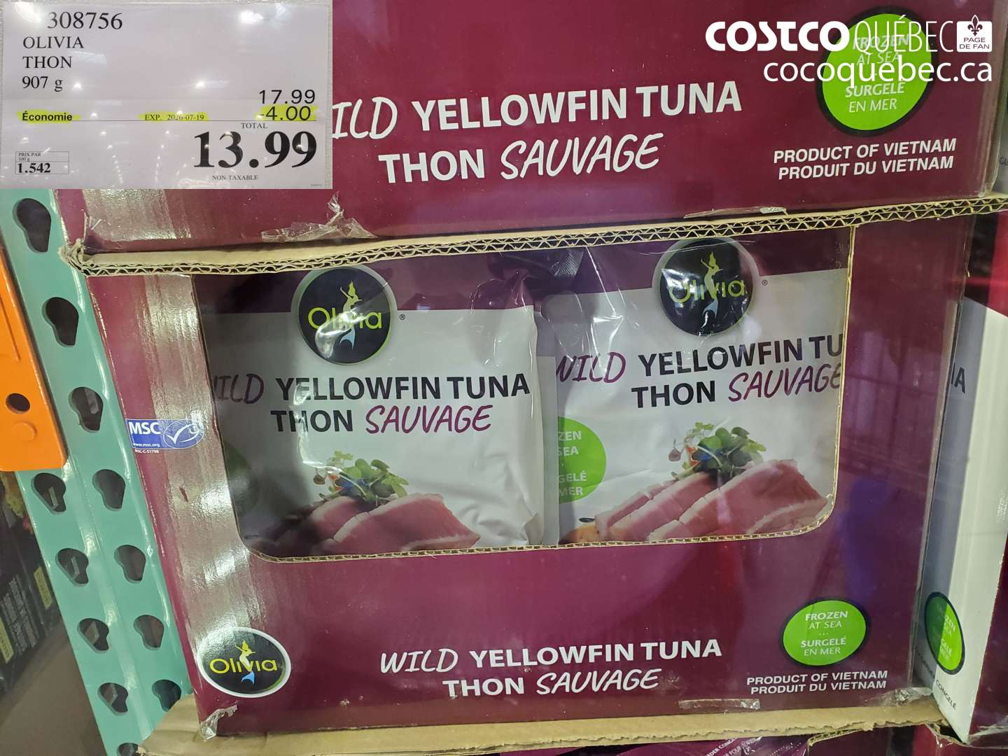 308756 OLIVIA THON 907 G ($4.00 INSTANT SAVINGS EXPIRES ON 2026-07-19) $13.99