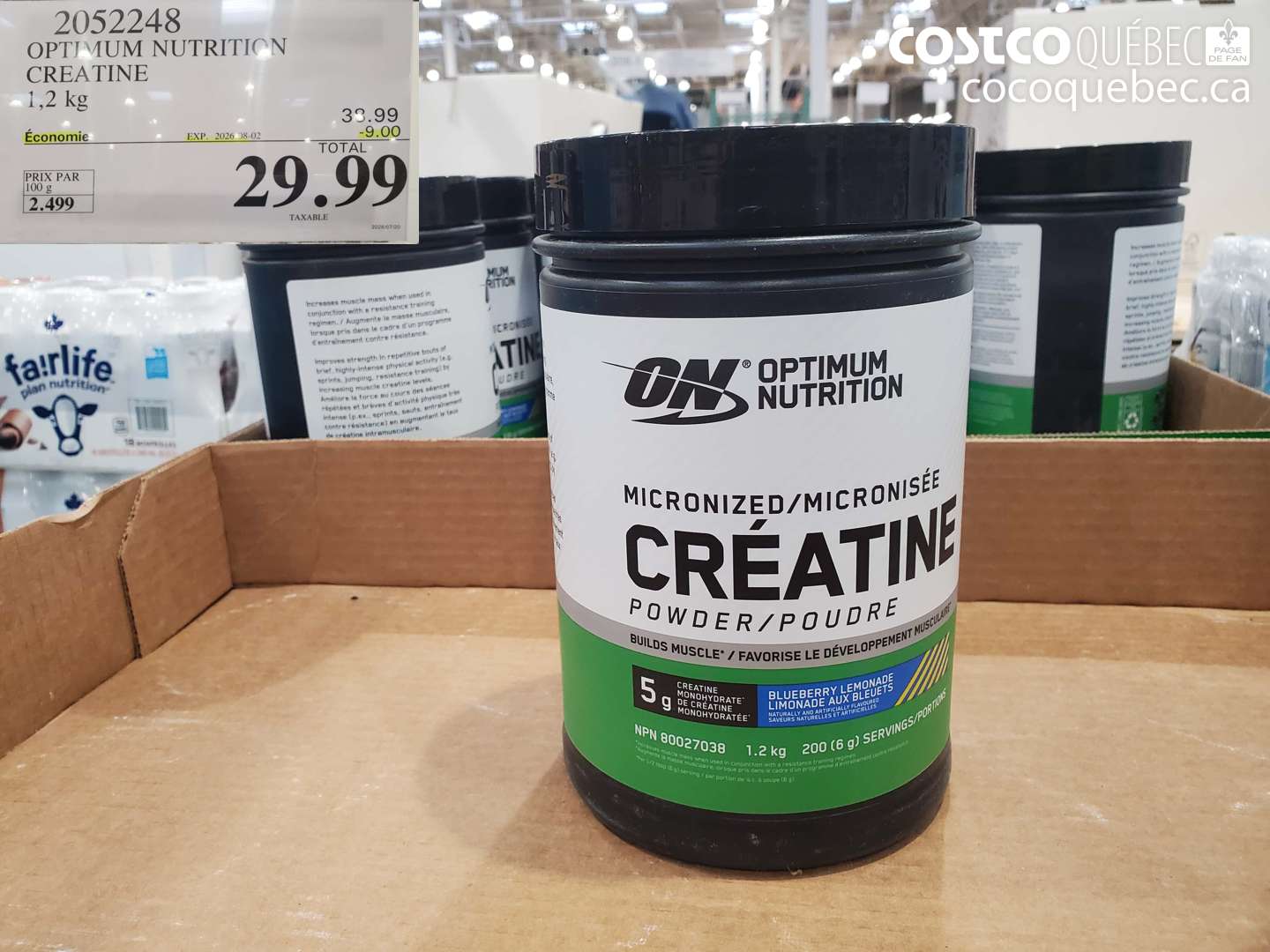 2052248 OPTIMUM NUTRITION CREATINE 1.2 G ($9.00 INSTANT SAVINGS EXPIRES ON 2026-08-02) $29.99
