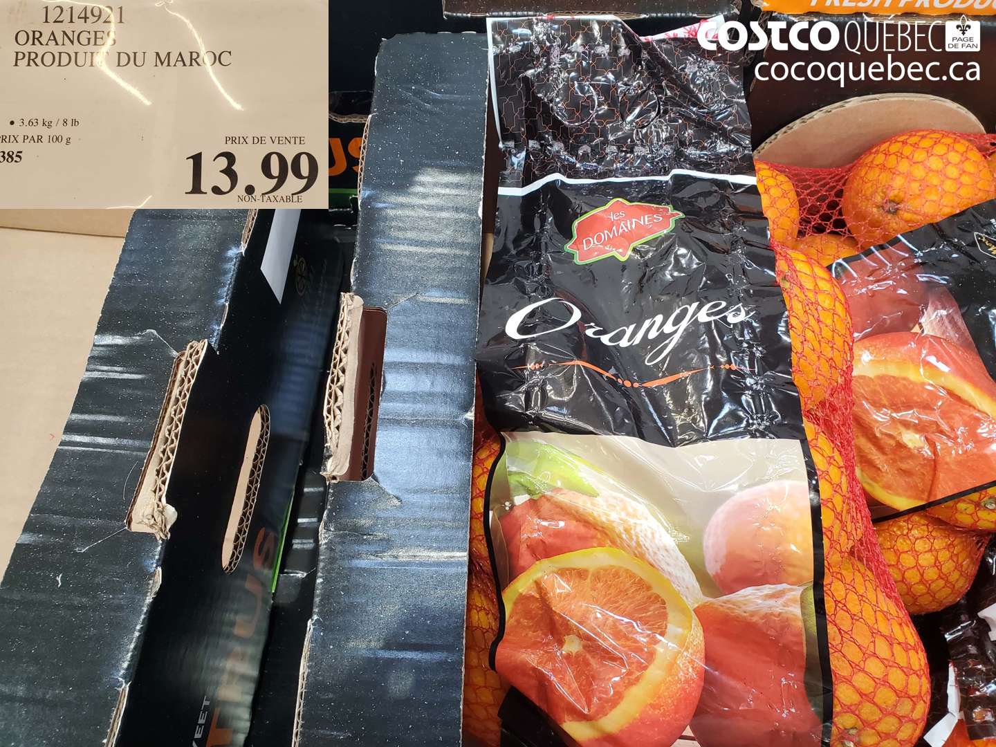 1214921 ORANGES PRODUIT DU MAROC $13.99