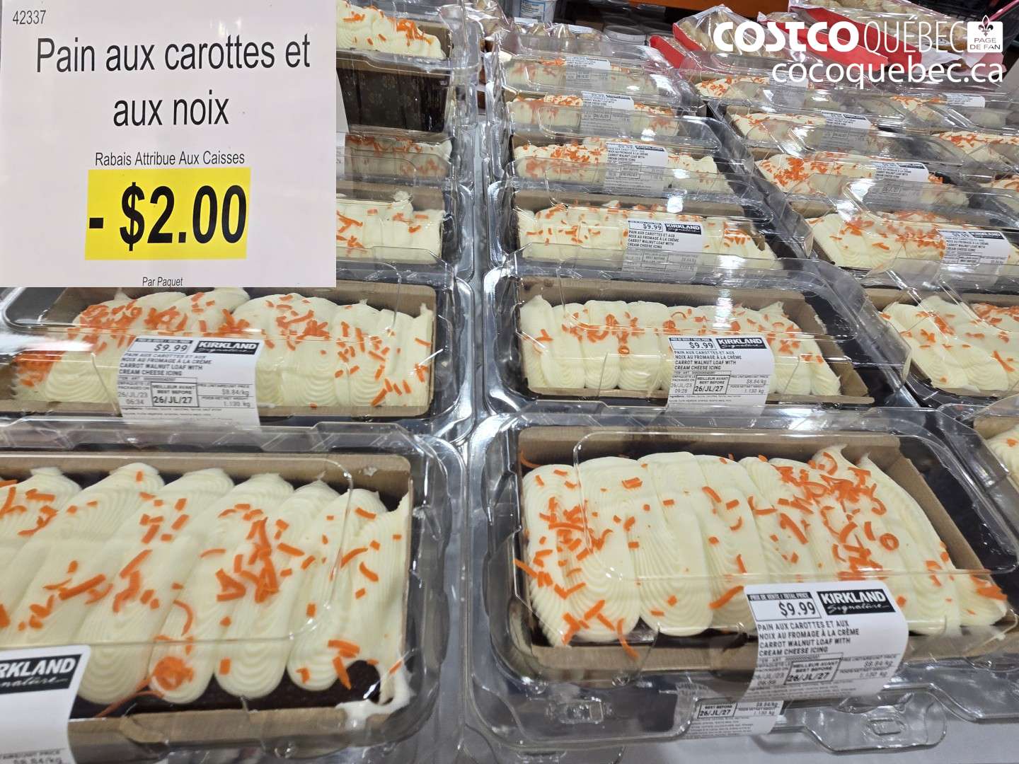 42337 PAIN AUX CAROTTES ET AUX NOIX ($2.00 INSTANT SAVINGS)