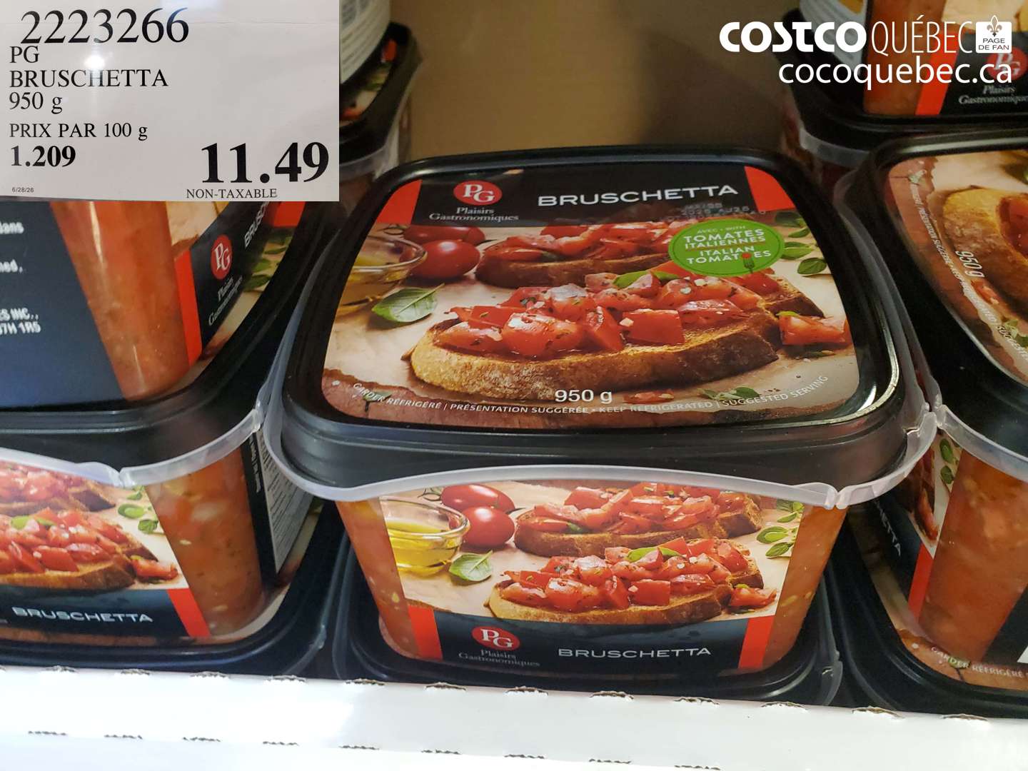 2223266 PG BRUSCHETTA 950 G $11.49