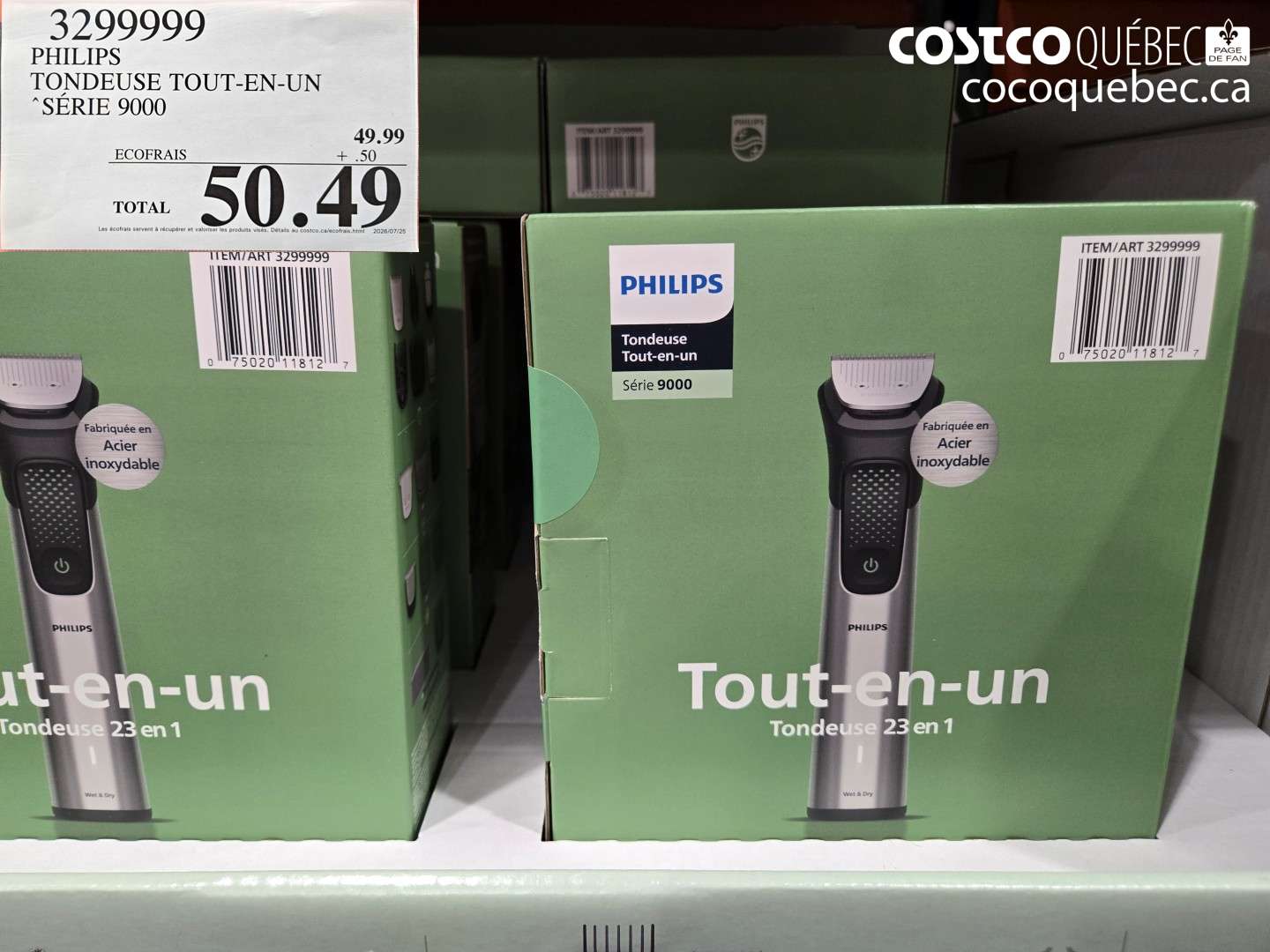 3299999 PHILIPS TONDEUSE TOUT-EN-UN SÉRIE 9000 $50.49