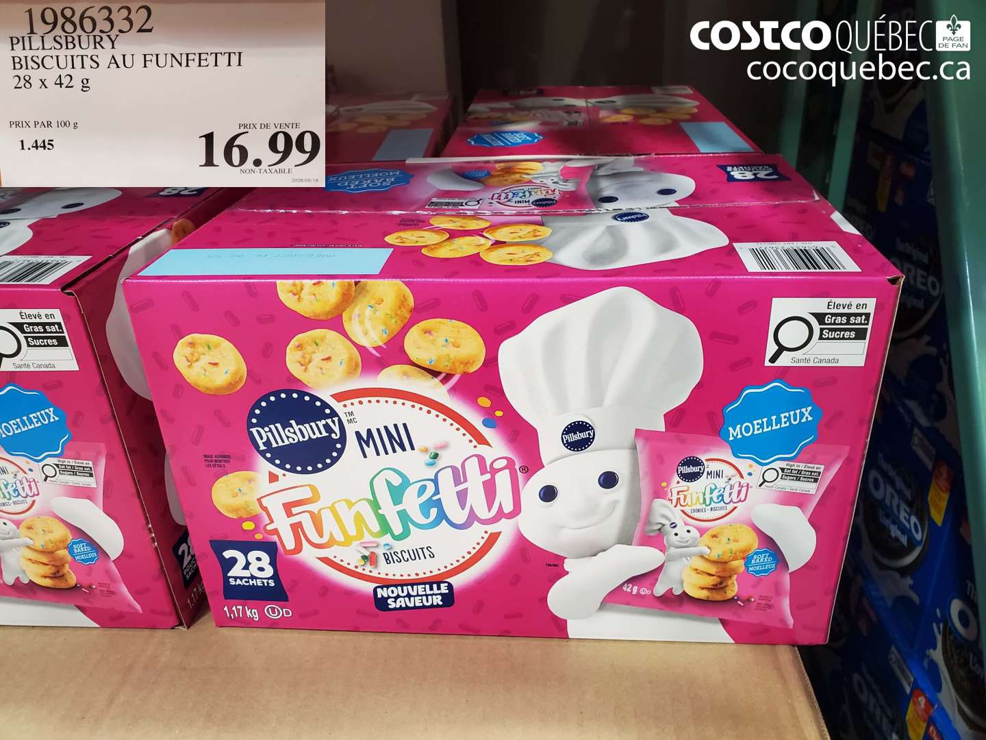 1986332 PILLSBURY BISCUITS AU FUNFEETTI 28 X 42 G $16.99