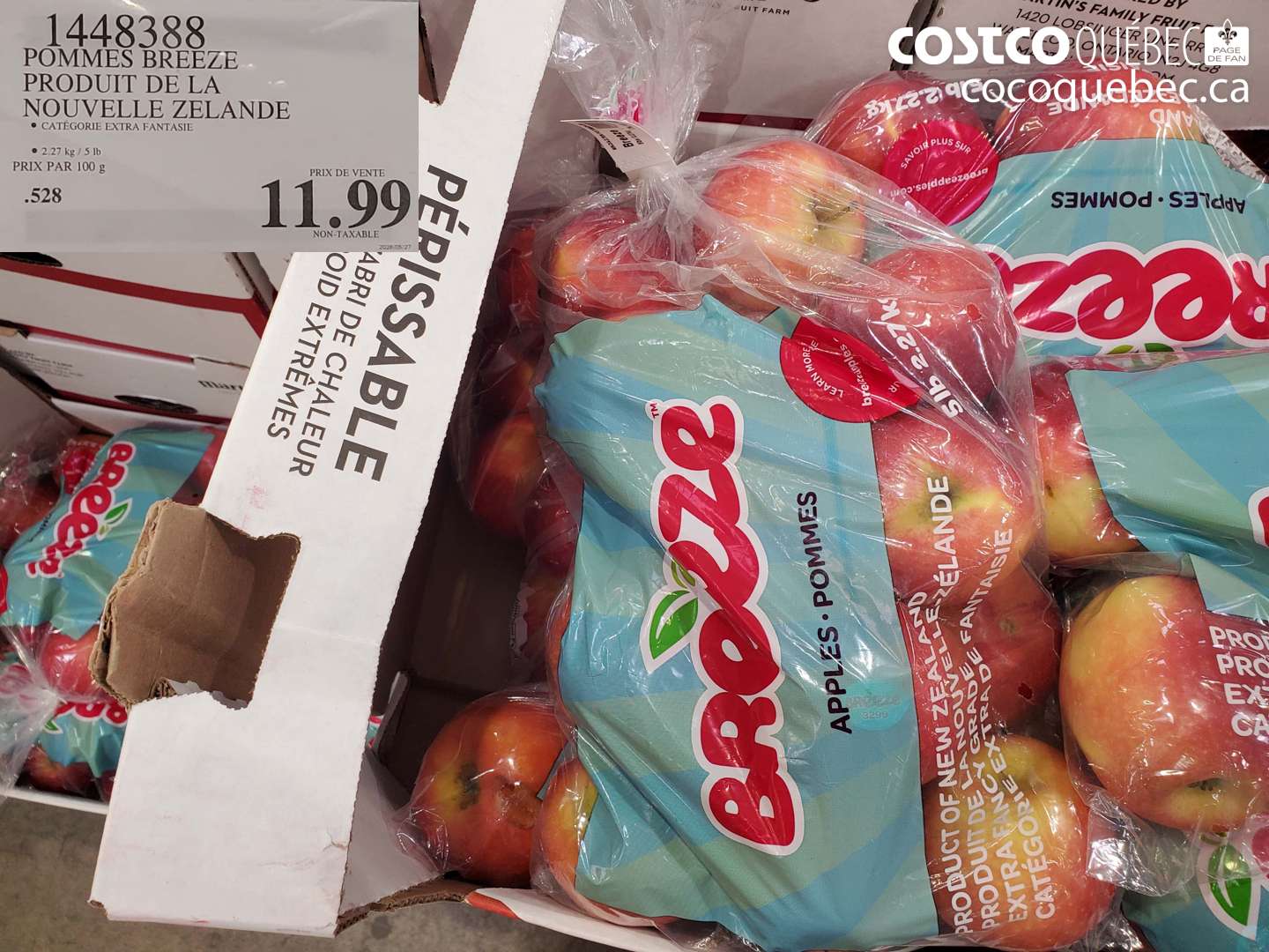 1448388 POMMES BREEZE PRODUIT DE LA NOUVELLE ZELANDE $11.99