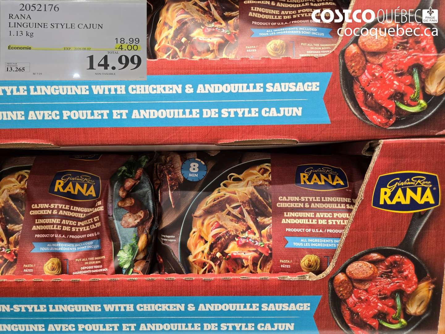 2052176 RANA LINGUINE STYLE CAJUN ($4.00 INSTANT SAVINGS EXPIRES ON 2026-08-02) $14.99