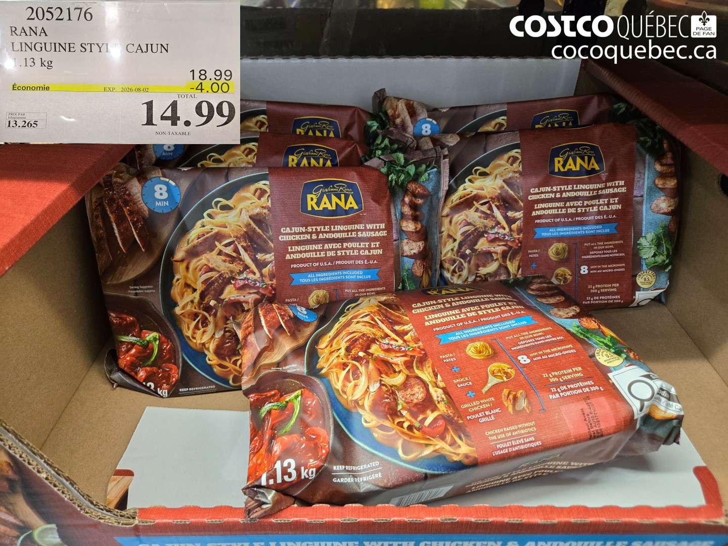 2052176 RANA LINGUINE STYLE CAJUN ($4.00 INSTANT SAVINGS EXPIRES ON 2026-08-02) $14.99