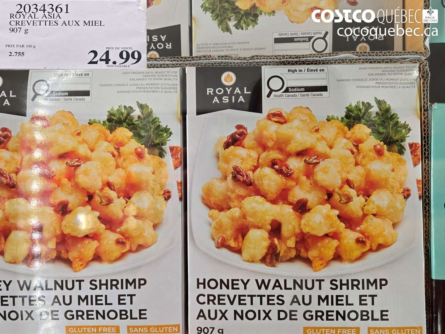 2034361 ROYAL ASIA CREVETTES AUX MIEL $24.99