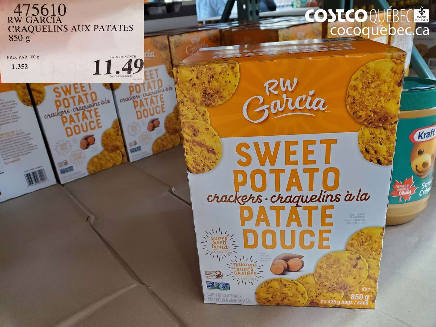 475610 RW GARCIA CRAQUELINS AUX PATATES 850 G $11.49