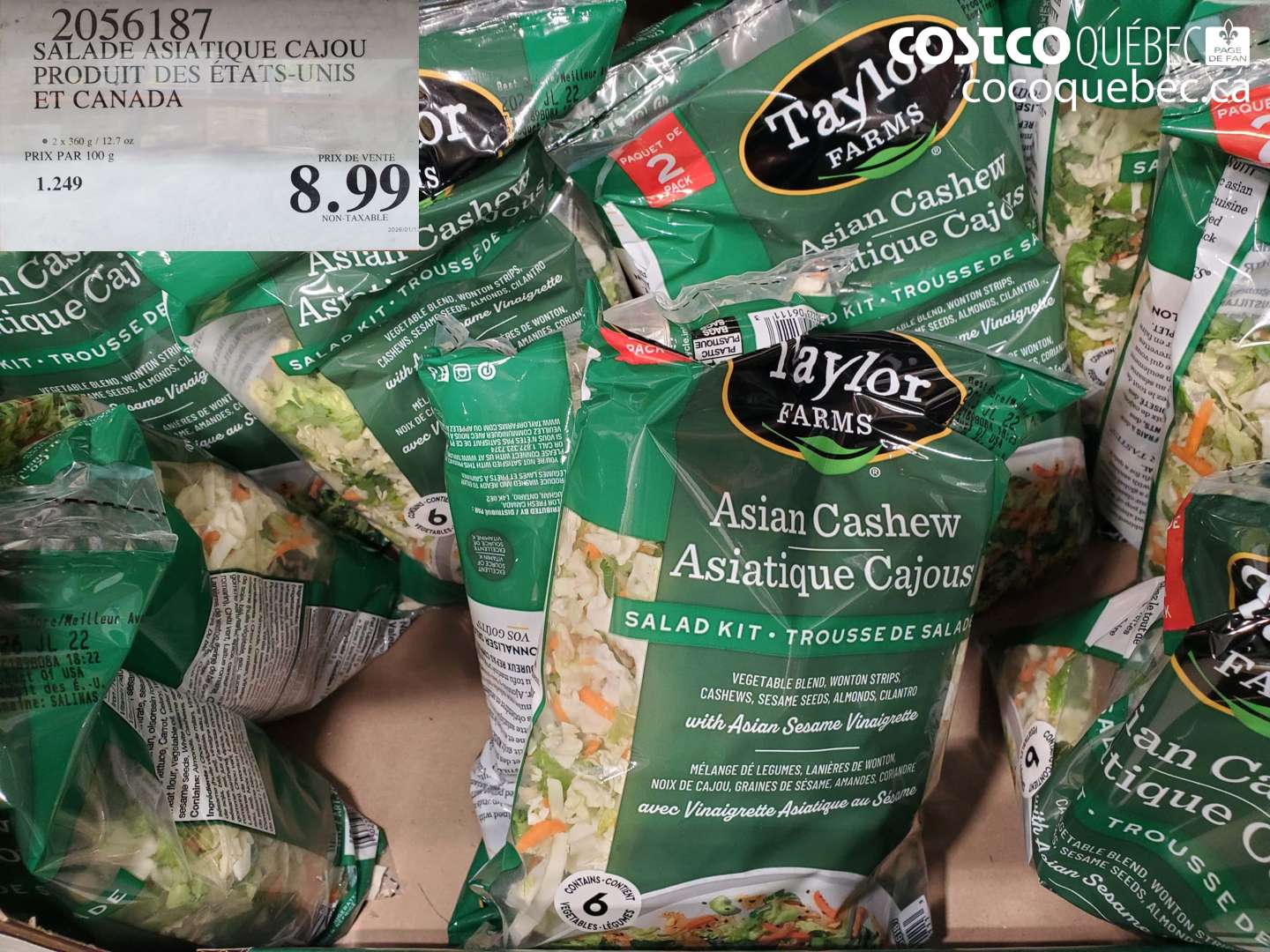 2056187 SALADE ASIATIQUE CAJOU PRODUIT DES ÉTATS-UNIS ET CANADA $8.99