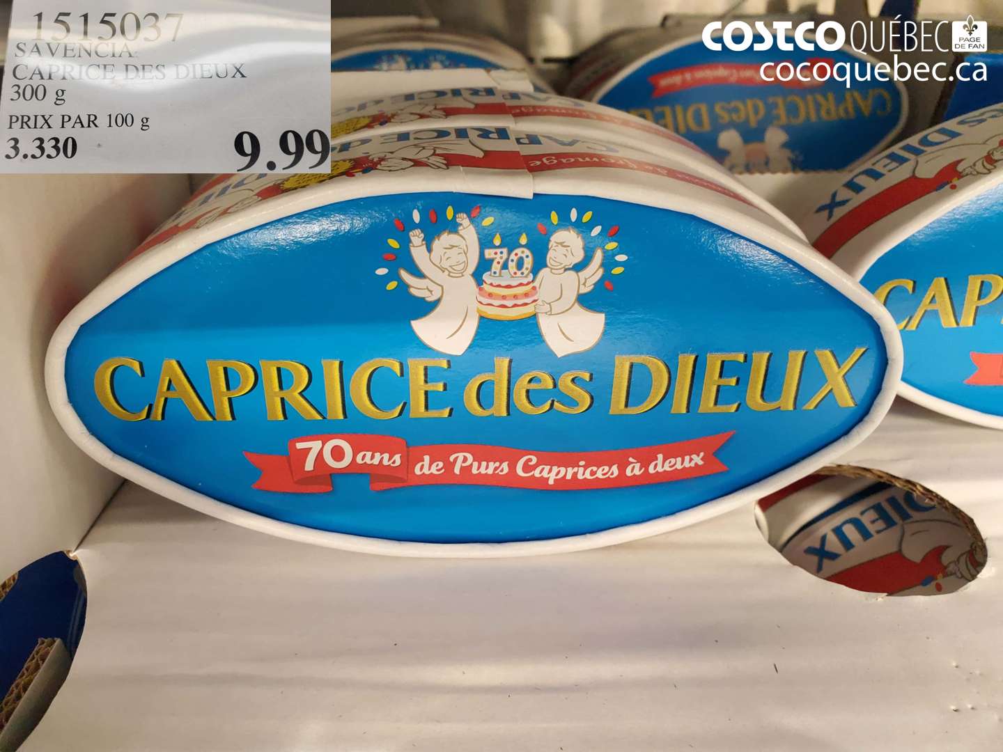 1515037 SAVENCIA CAPRICE DES DIEUX 300 G $9.99