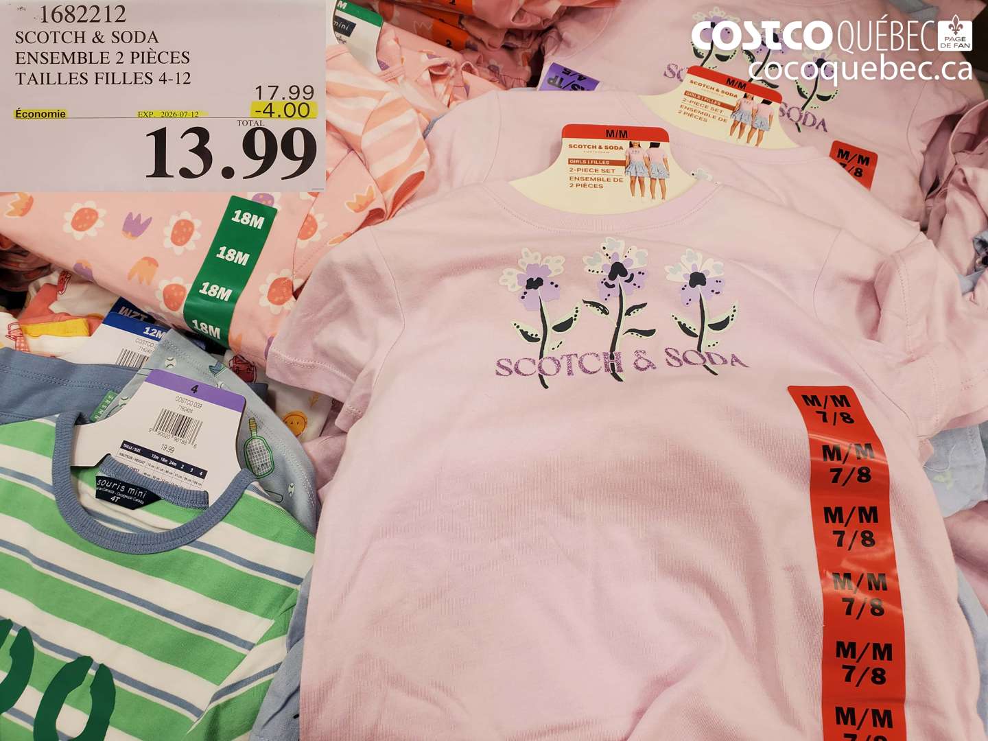 1682212 SCOTCH & SODA ENSEMBLE 2 PIÈCES TAILLES FILLES 4-12 ($4.00 INSTANT SAVINGS EXPIRES ON 2026-07-12) $13.99