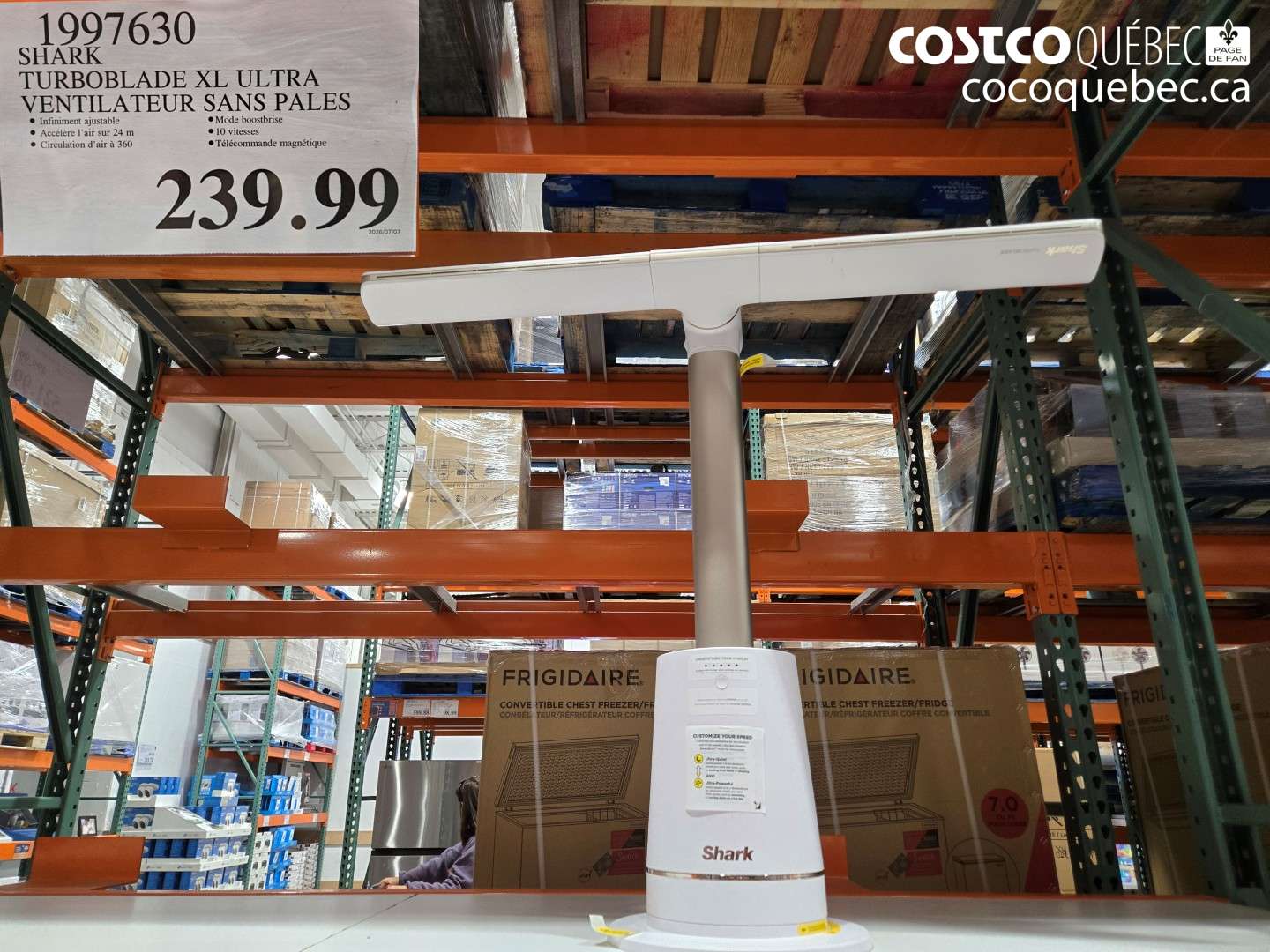 1997630 SHARK TURBOBLADE XL ULTRA VENTILATEUR SANS PALES $239.99