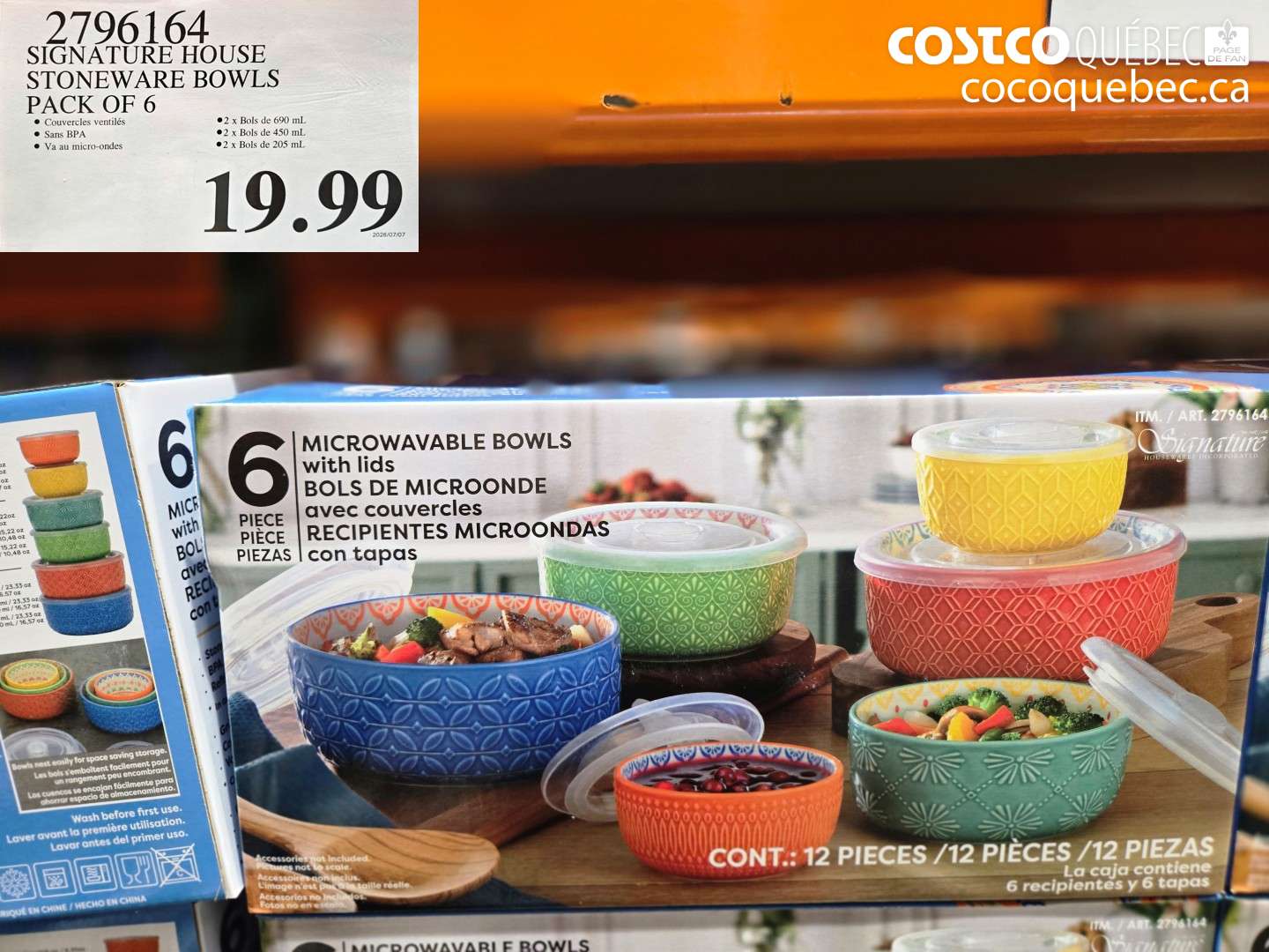 2796164 SIGNATURE HOUSE STONEWARE BOWLS PACK OF 6 $19.99