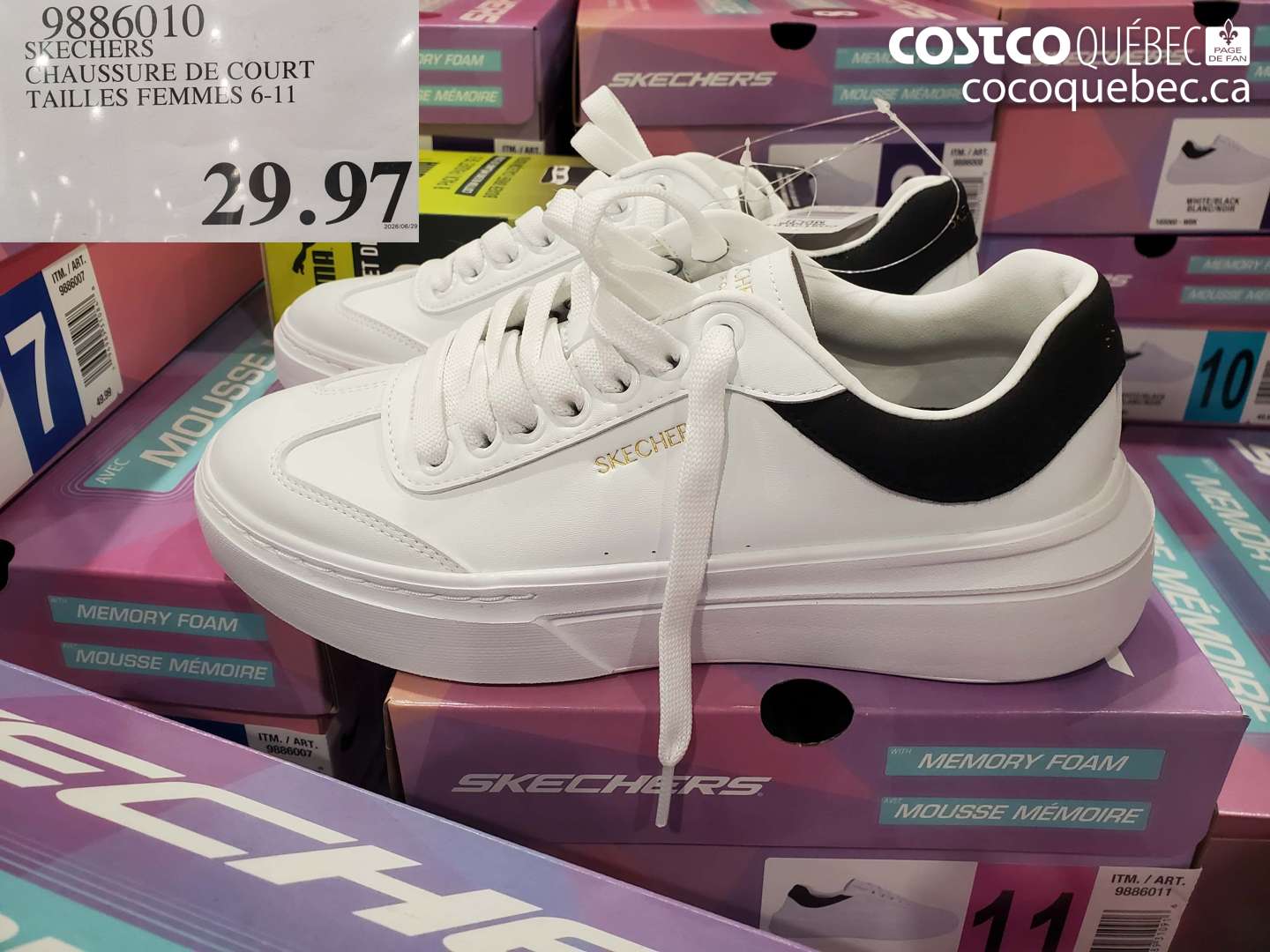 9886010 SKECHERS CHAUSSURE DE COURT TAILLES FEMMES 6-11 $29.97