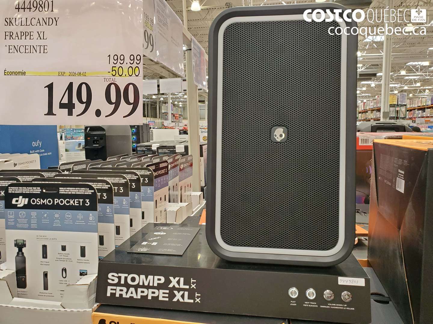 4449801 SKULLCANDY FRAPPE XL ENCEINTE ($50.00 INSTANT SAVINGS EXPIRES ON 2026-08-02) $149.99