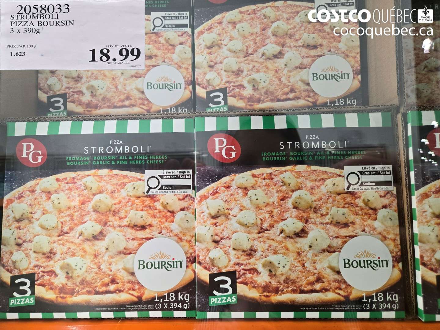 2058033 STROMBOLI PIZZA BOURSIN $18.99