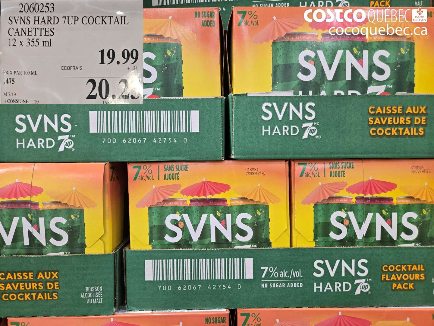 2060253 SVNS HARD 7UP COCKTAIL CANETTES $19.99