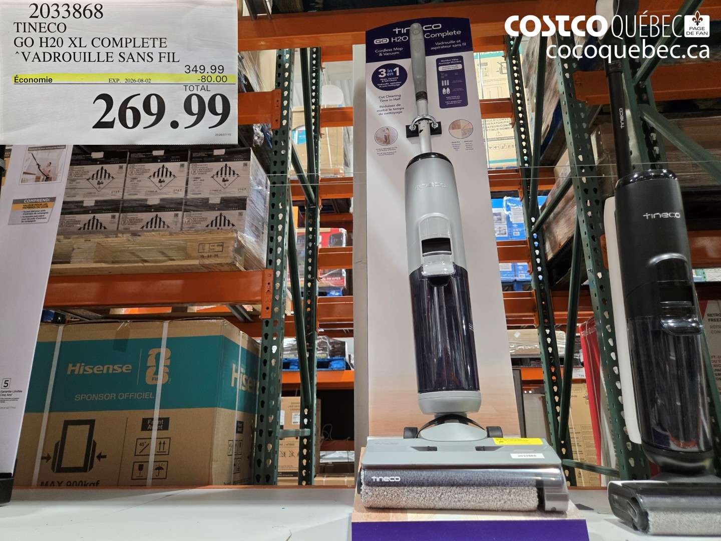 2033868 TINECO GO H20 XL COMPLETE ($80.00 INSTANT SAVINGS EXPIRES ON 2026-08-02) $269.99