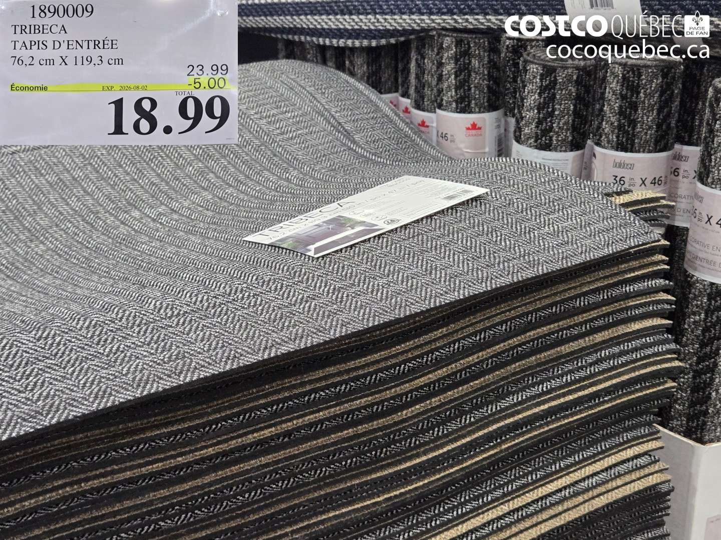 1890009 TRIBECA TAPIS D'ENTRÉE ($5.00 INSTANT SAVINGS EXPIRES ON 2026-08-02) $18.99