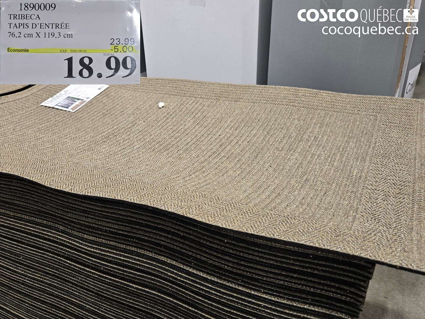 1890009 TRIBECA TAPIS D'ENTRÉE ($5.00 INSTANT SAVINGS EXPIRES ON 2026-08-02) $18.99