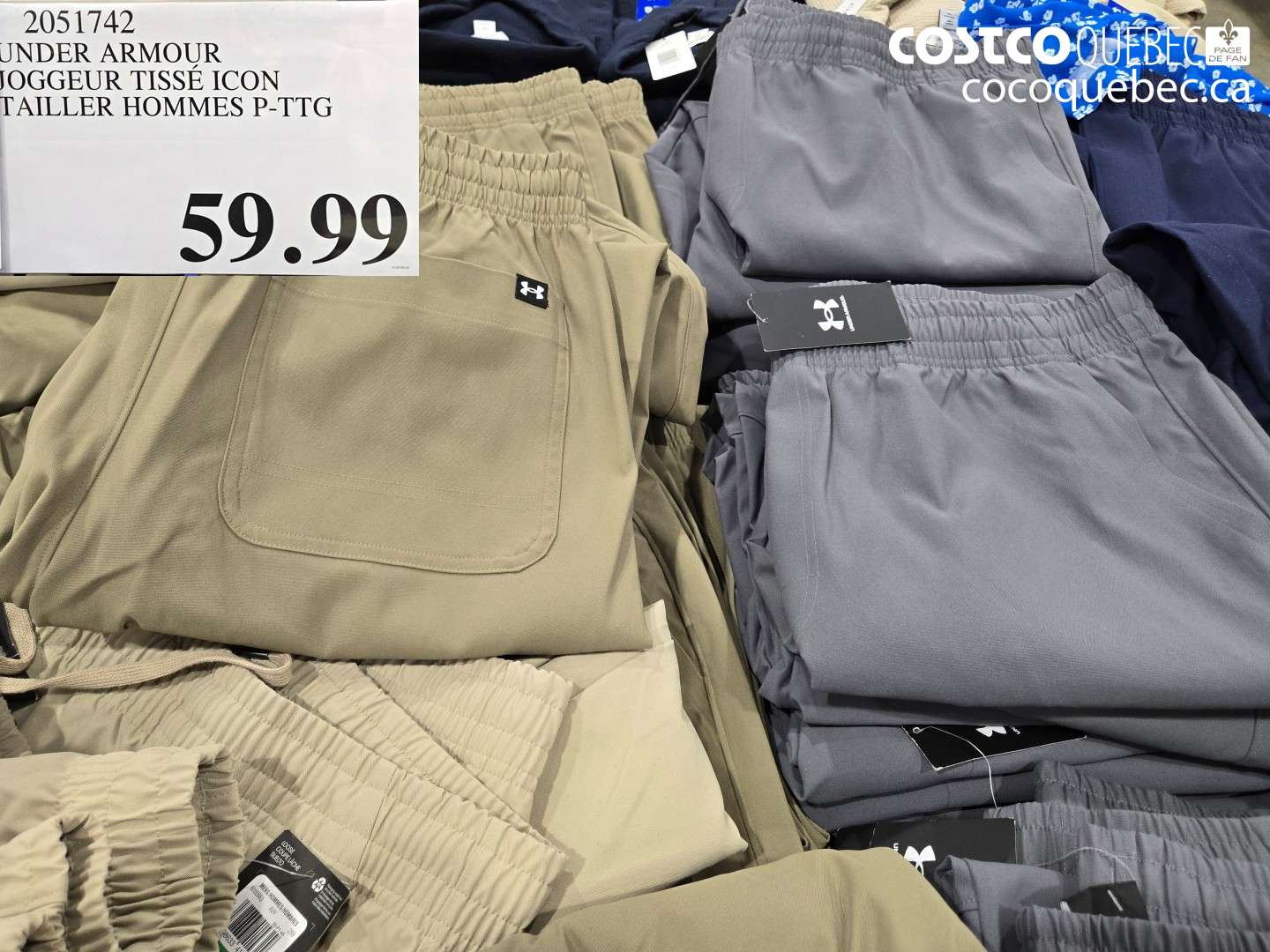 2051742 UNDER ARMOUR JOGGEUR TISSÉ ICON TAILLER HOMMES P-TTG $59.99