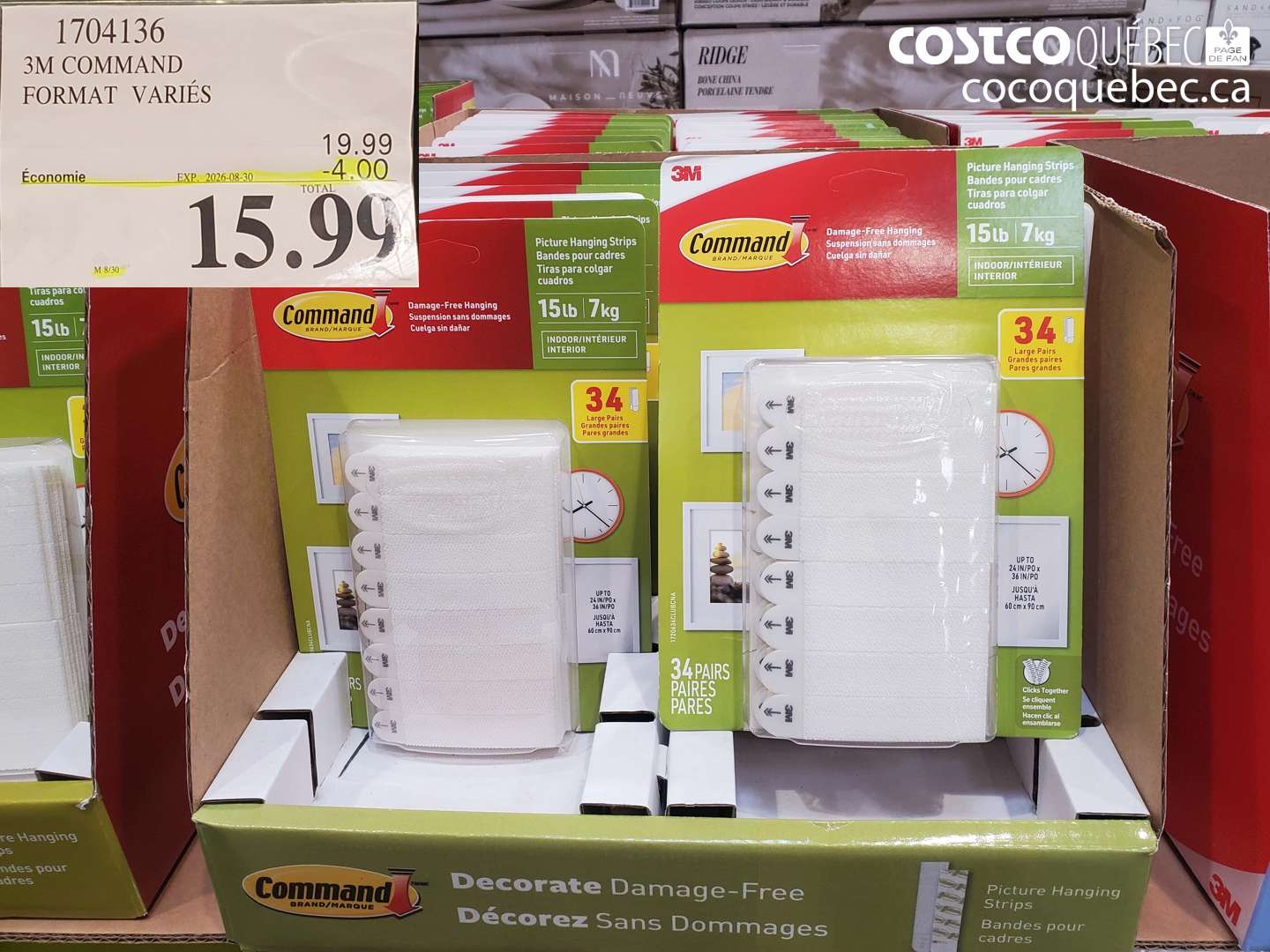 1704136 3M COMMAND FORMAT VARIÉS ($4.00 INSTANT SAVINGS EXPIRES ON 2026-08-30) $15.99