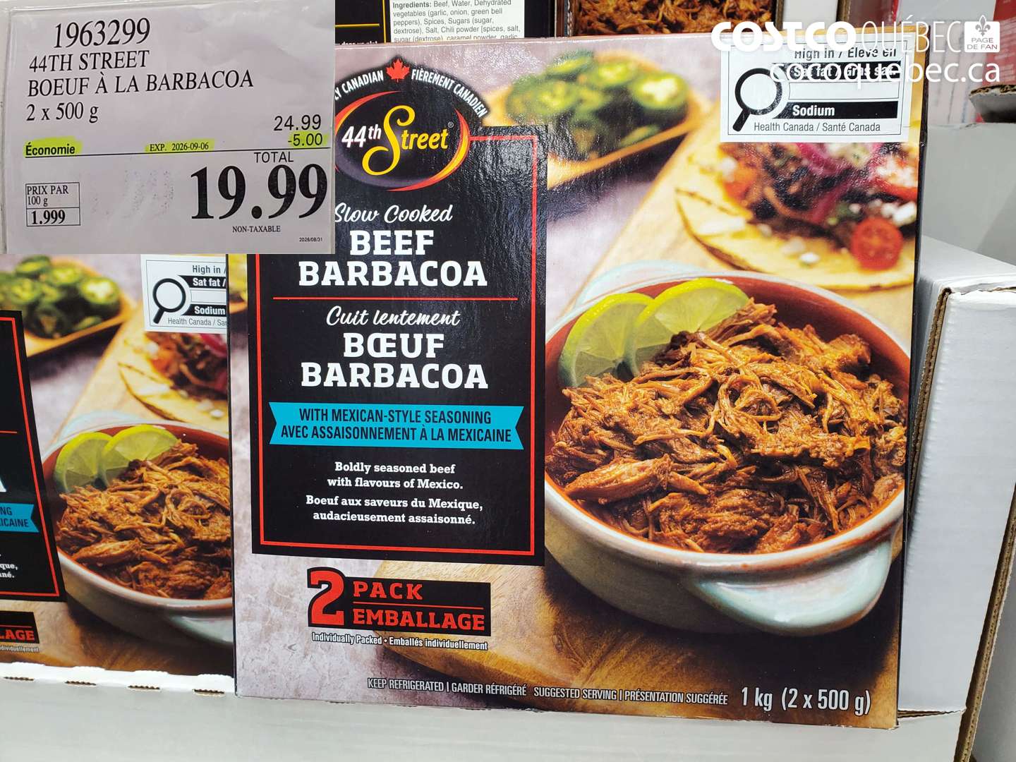 1963299 44TH STREET BOEUF À LA BARBACOA ($5.00 INSTANT SAVINGS EXPIRES ON 2026-09-06) $19.99
