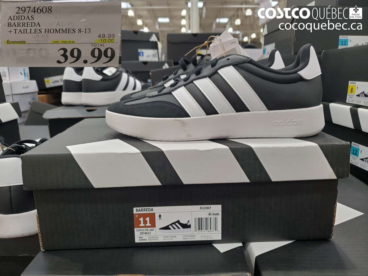 2974608 ADIDAS BARREDA ($10.00 INSTANT SAVINGS EXPIRES ON 2026-09-06) $39.99