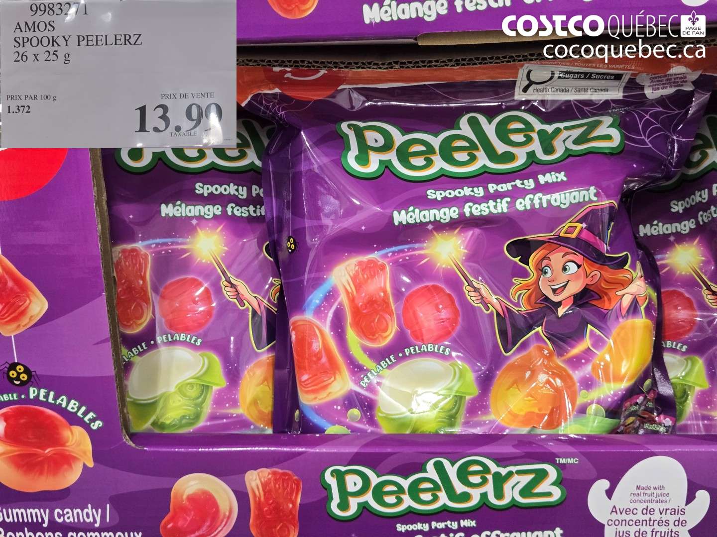 9983271 AMOS SPOOKY PEELERZ 26 X 25 G $13.99