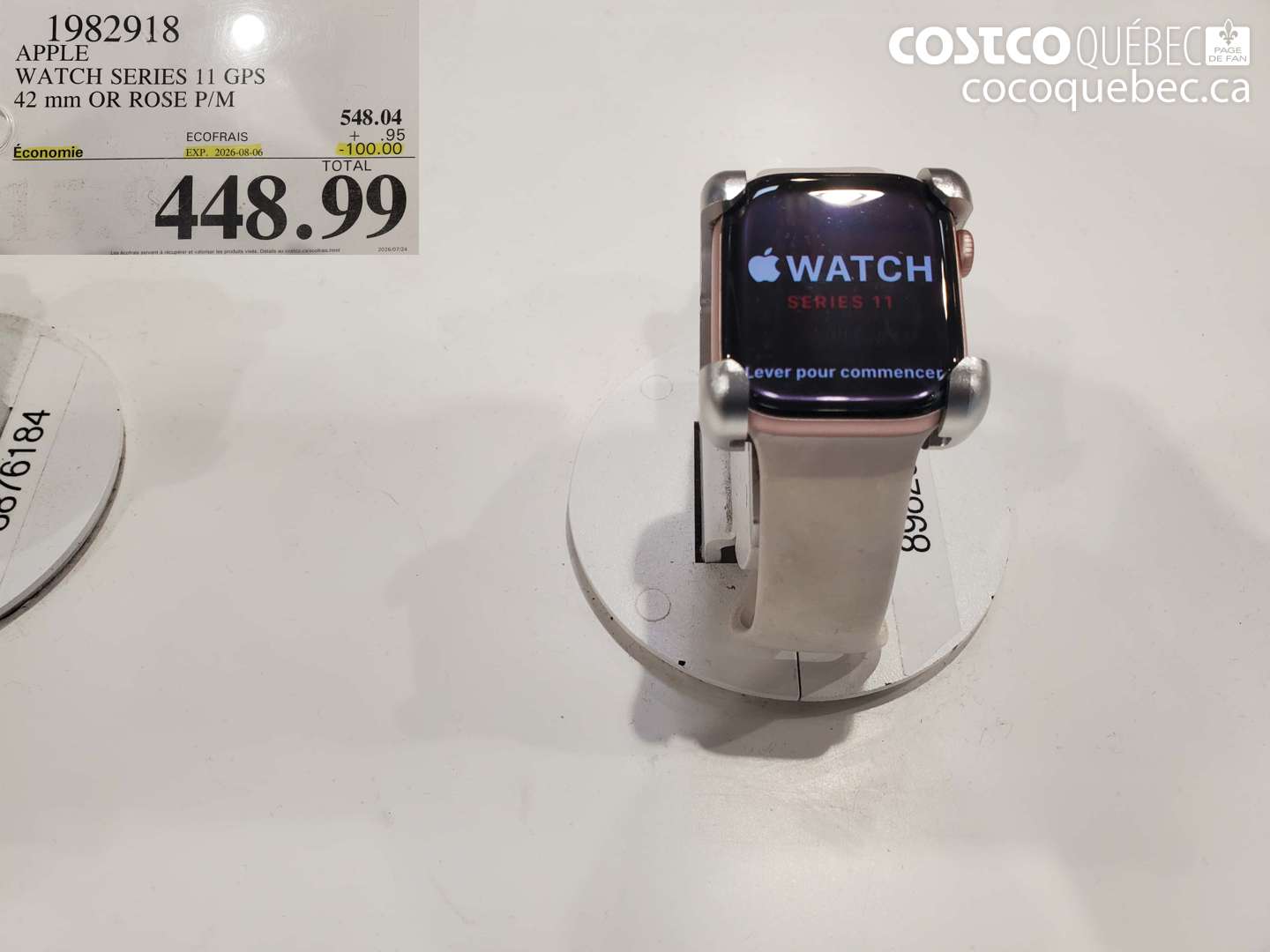 1982918 APPLE WATCH SERIES 11 GPS 42 MM OR ROSE P/M ($100.00 INSTANT SAVINGS EXPIRES ON 2026-08-06) $448.99