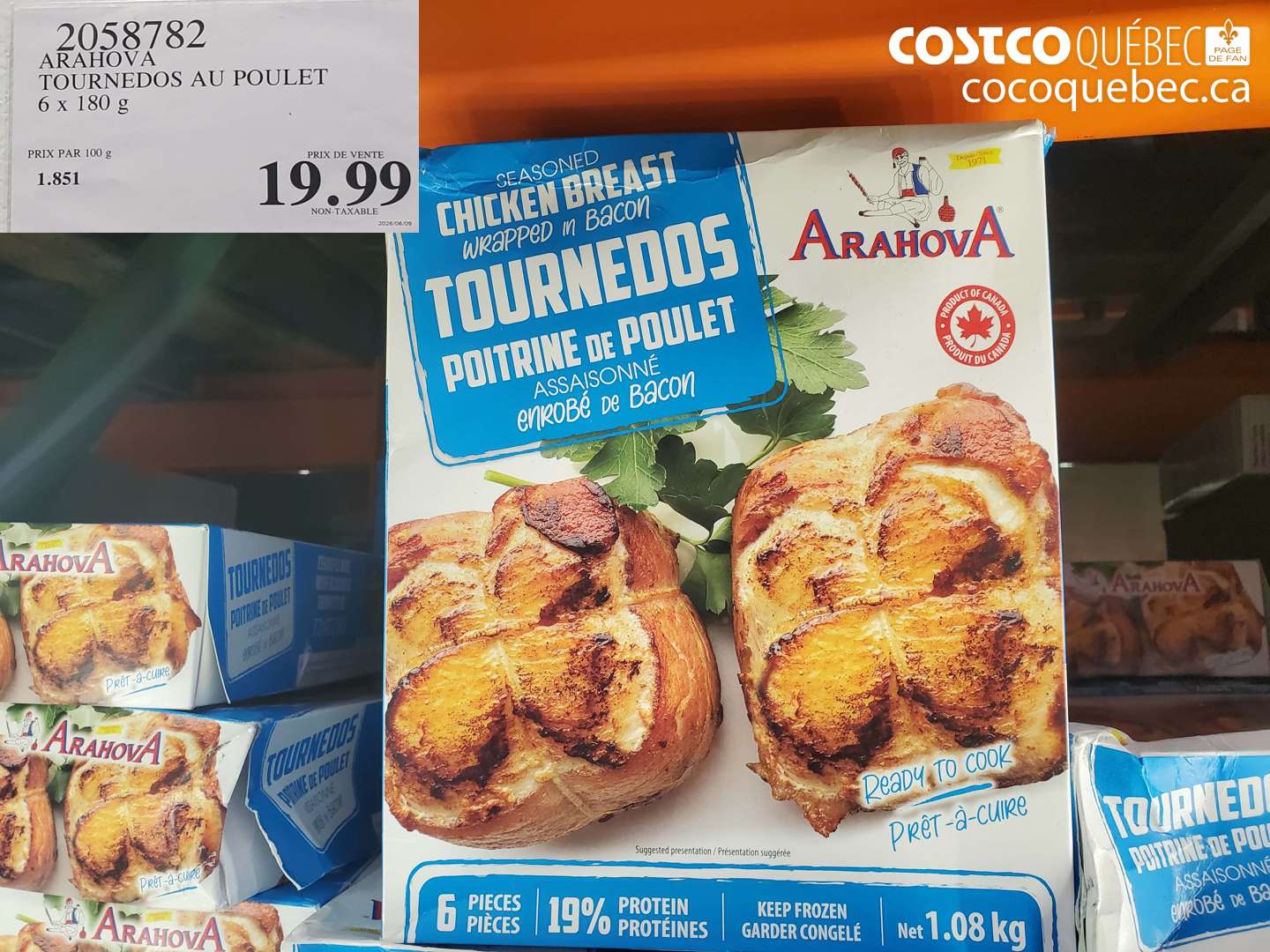 2058782 ARAHOVA TOURNEDOS AU POULET $19.99
