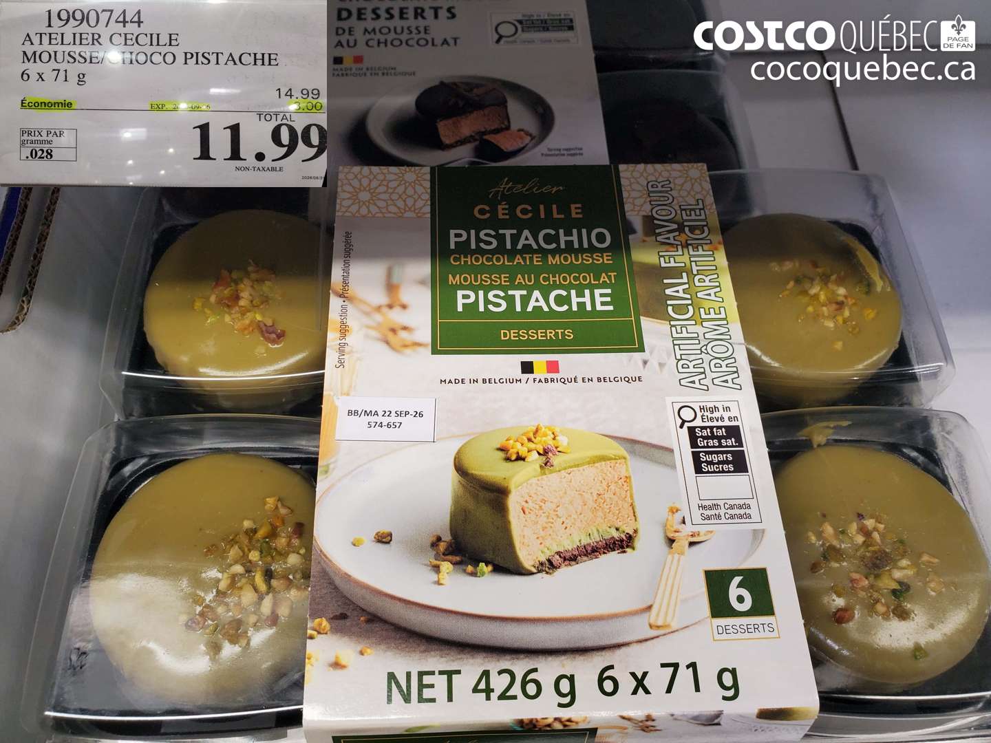 1990744 ATELIER CECILE MOUSSE/CHOCO PISTACHE ($3.00 INSTANT SAVINGS EXPIRES ON 2026-09-06) $11.99