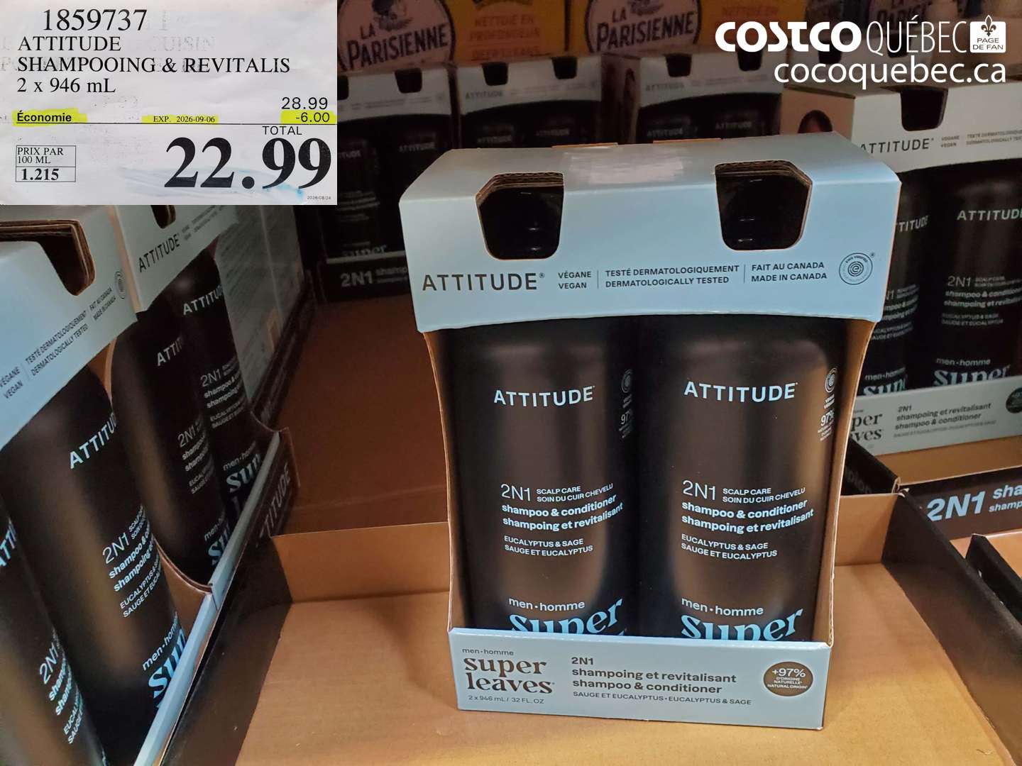 1859737 ATTITUDE SHAMPOOING & REVITALIS ($6.00 INSTANT SAVINGS EXPIRES ON 2026-09-06) $22.99