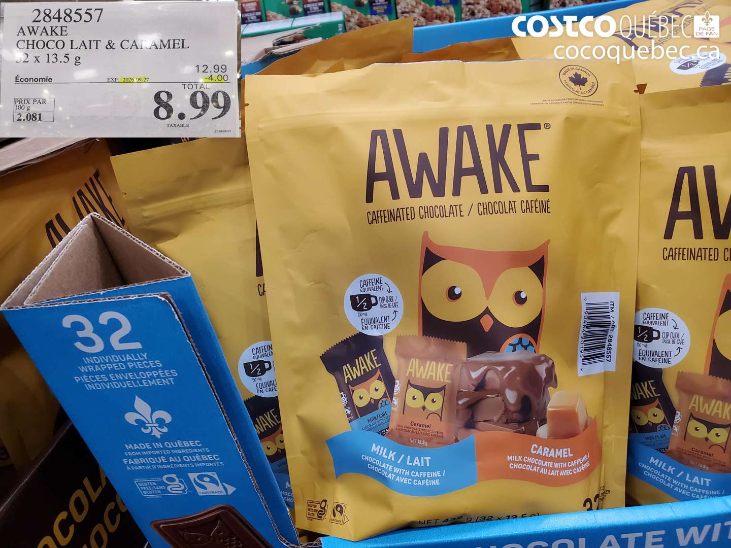 2848557 AWAKE CHOCO LAIT & CARAMEL ($4.00 INSTANT SAVINGS EXPIRES ON 2026-09-27) $8.99