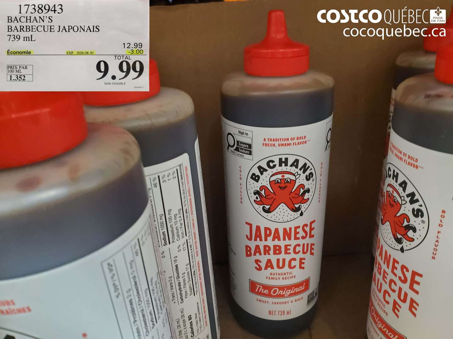 1738943 BACHAN'S BARBECUE JAPONAIS ($3.00 INSTANT SAVINGS EXPIRES ON 2026-08-30) $9.99