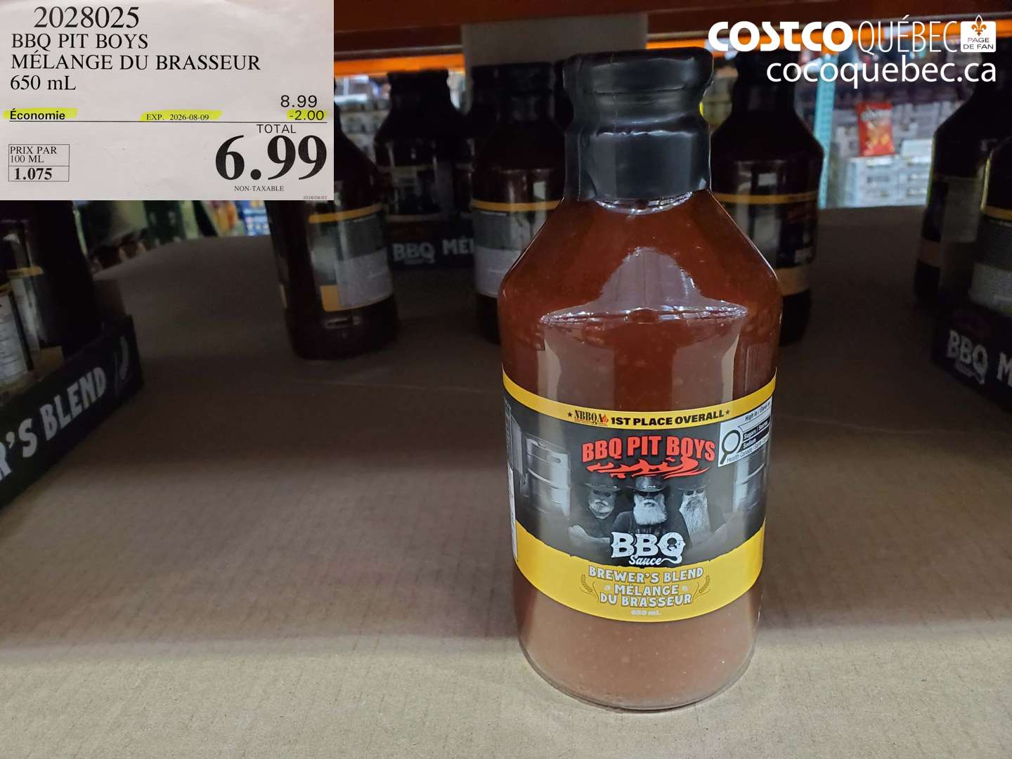 2028025 BBQ PIT BOYS MÉLANGE DU BRASSEUR 650 ML ($2.00 INSTANT SAVINGS EXPIRES ON 2026-08-09) $6.99