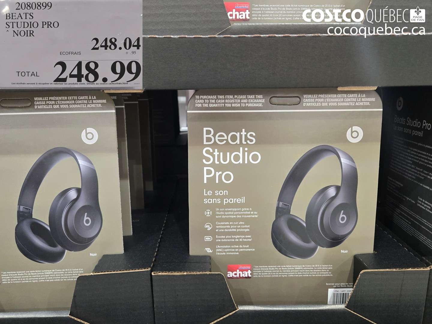 2080899 BEATS STUDIO PRO $248.99