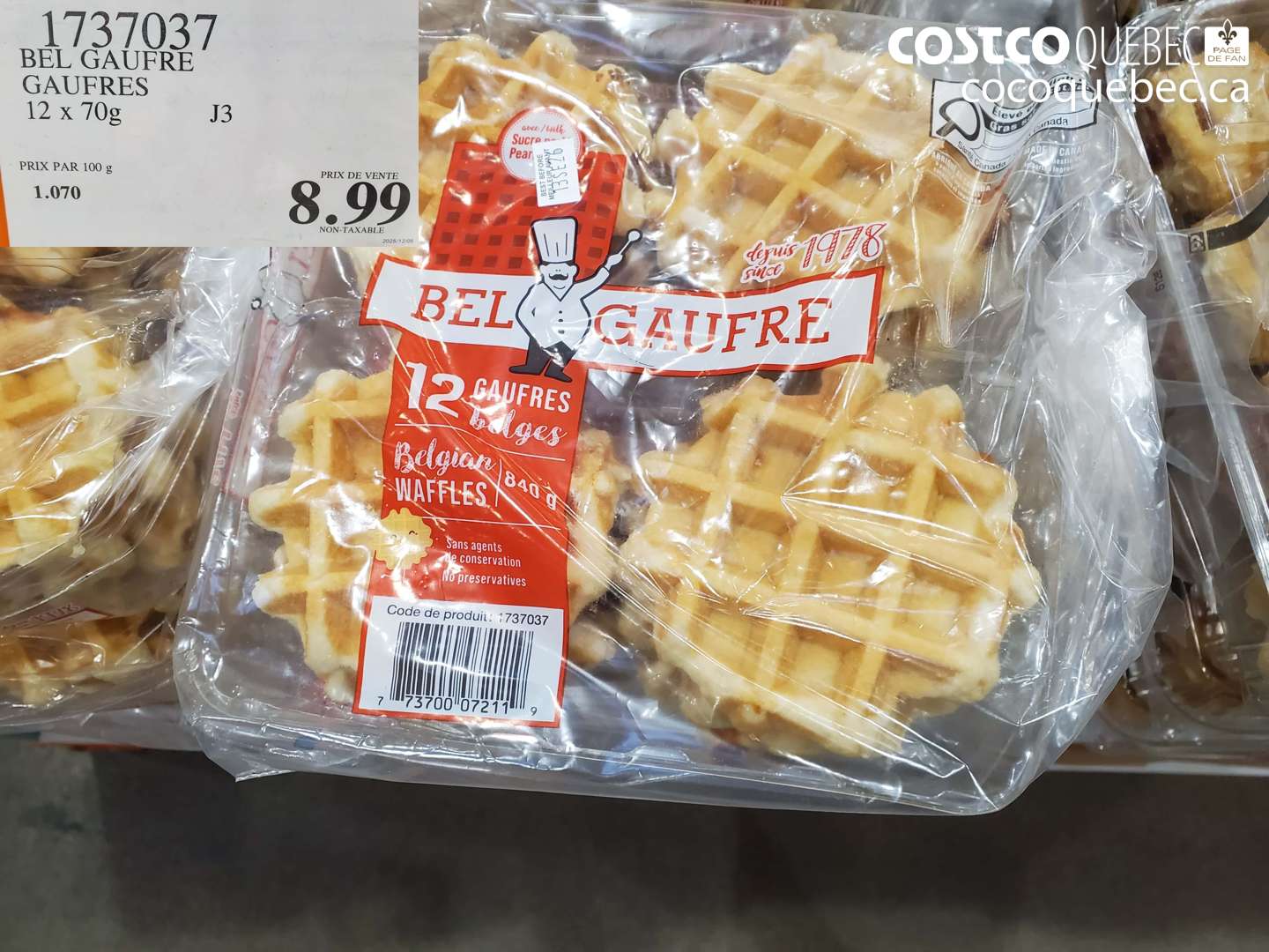 1737037 BEL GAUFRE GAUFRES $8.99