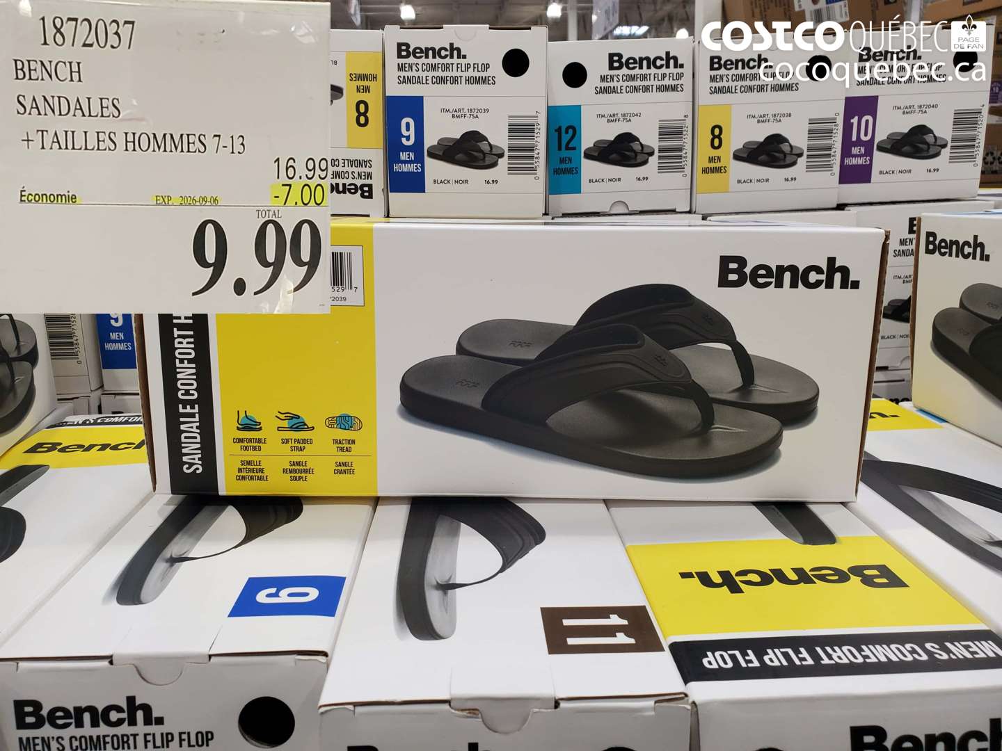 1872037 BENCH SANDALES ($7.00 INSTANT SAVINGS EXPIRES ON 2026-09-06) $9.99