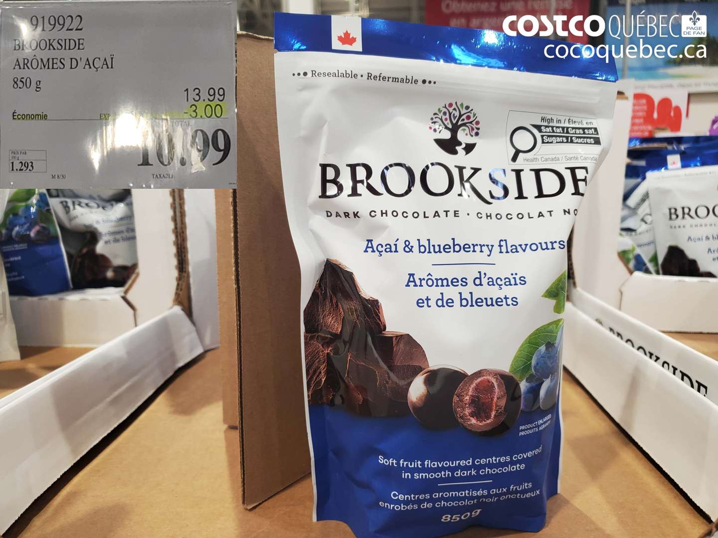 919922 BROOKSIDE ARÔMES D'ACAÏ ($3.00 INSTANT SAVINGS) $10.99